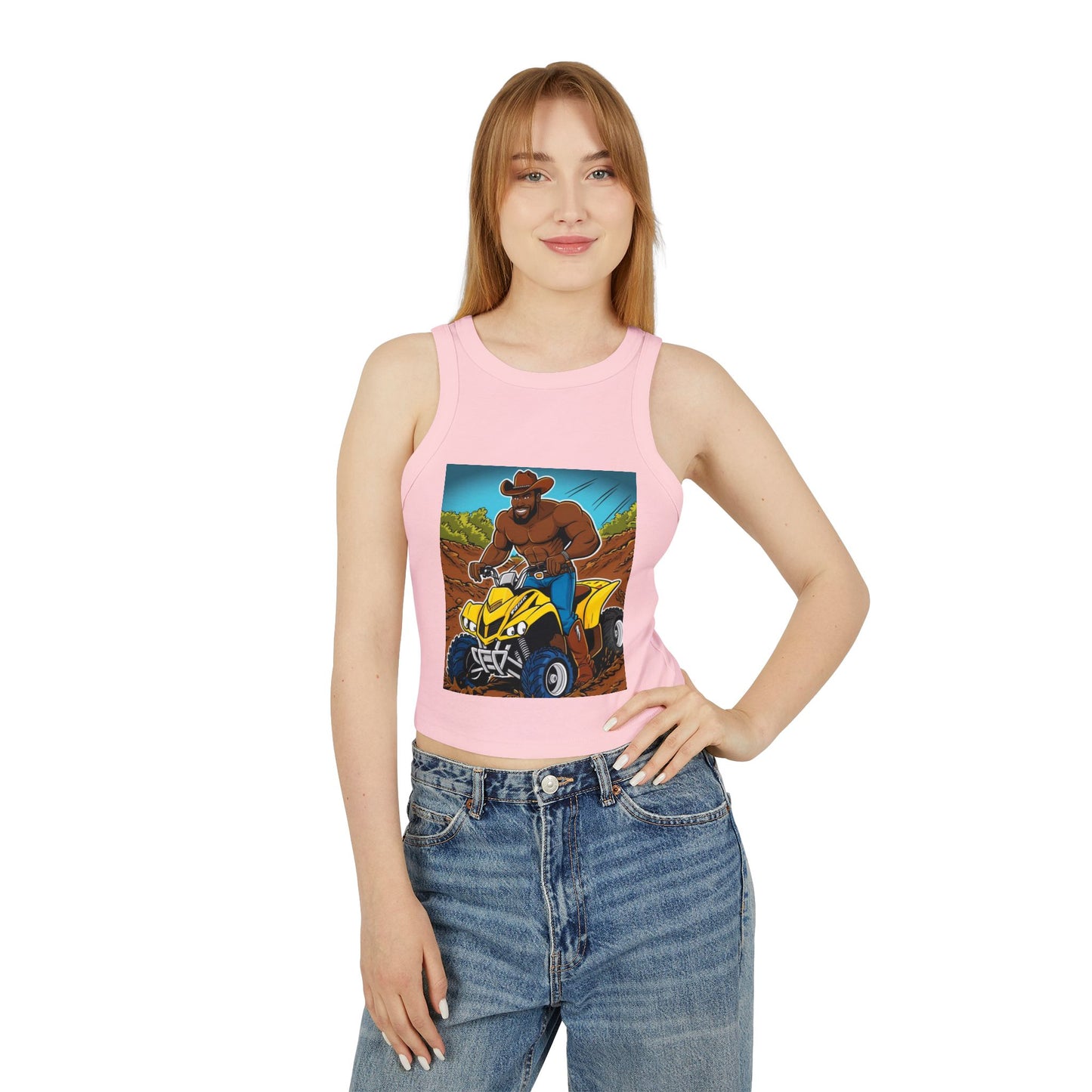 Big Boy Women's Micro Rib Racer Tank Top