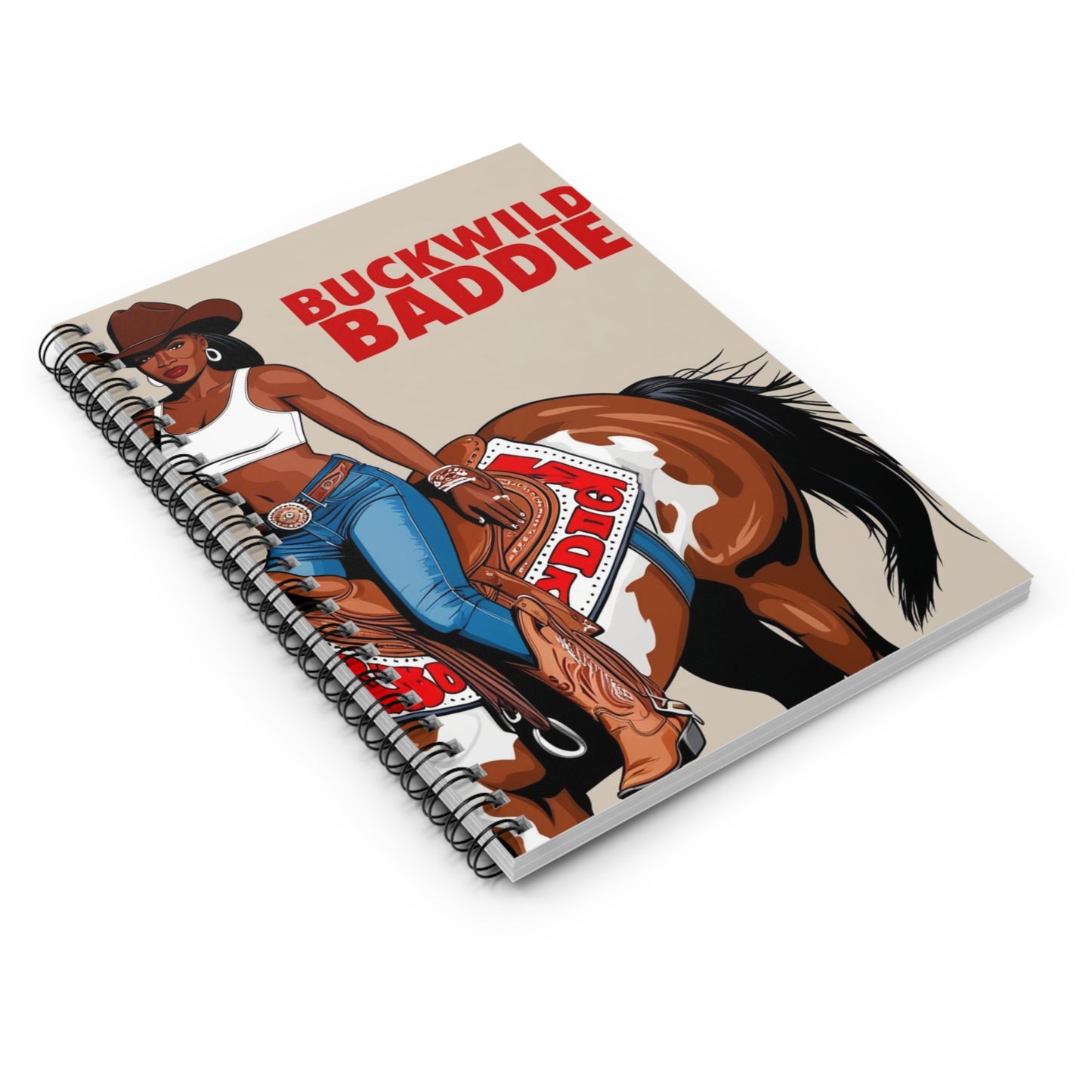 Buckwild Baddie Spiral Notebook - Ruled Line