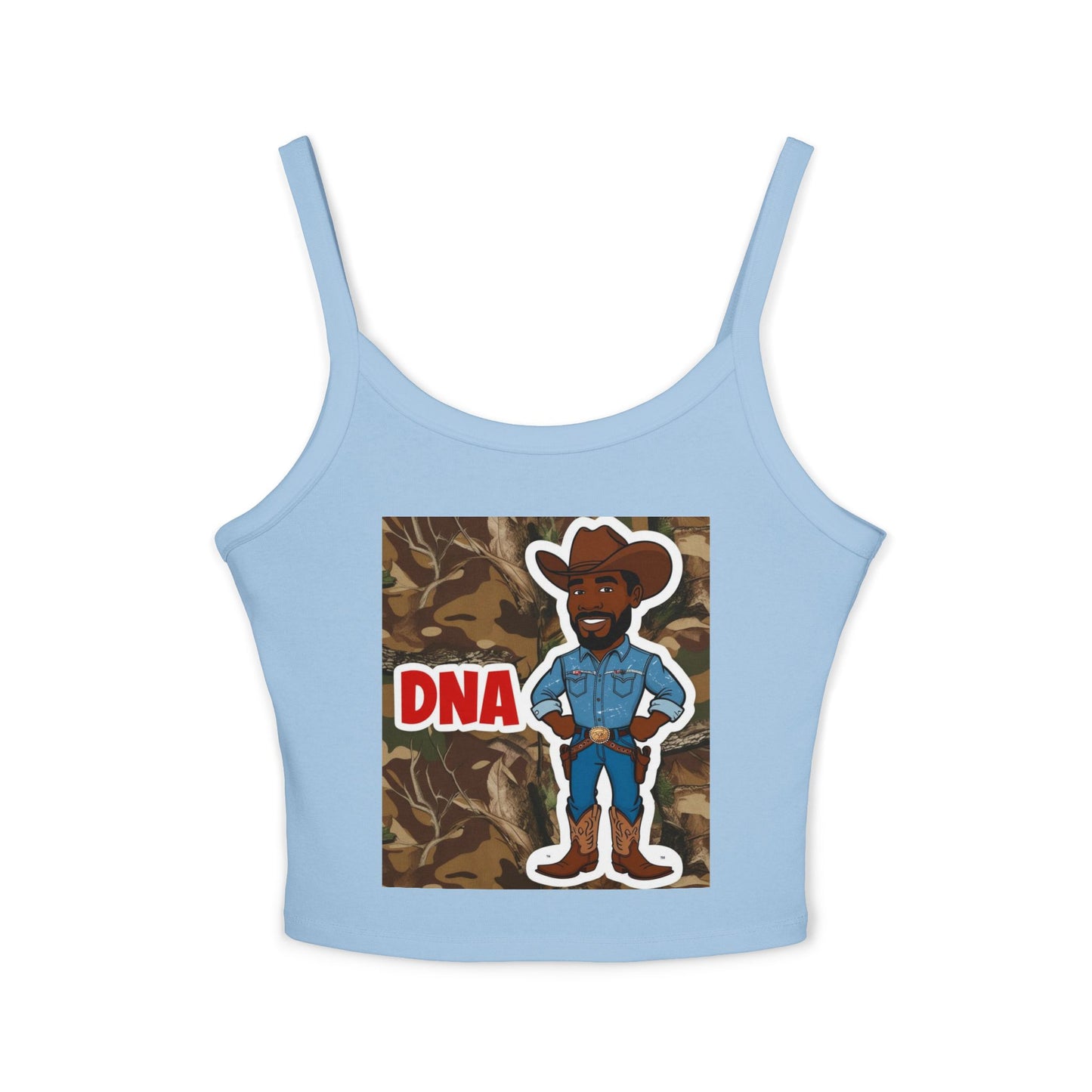 Country Boy DNA Graphic Spaghetti Strap Tank