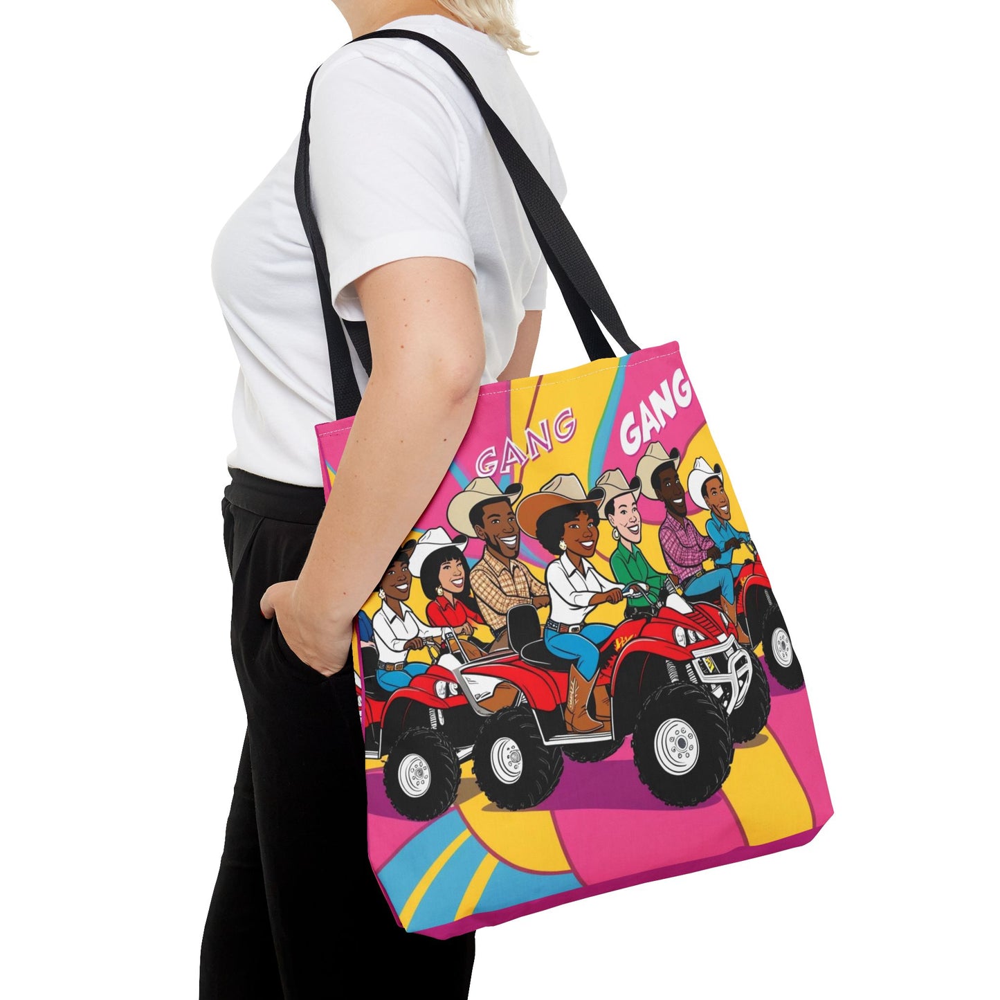 Retro Quad Gang Tote Bag