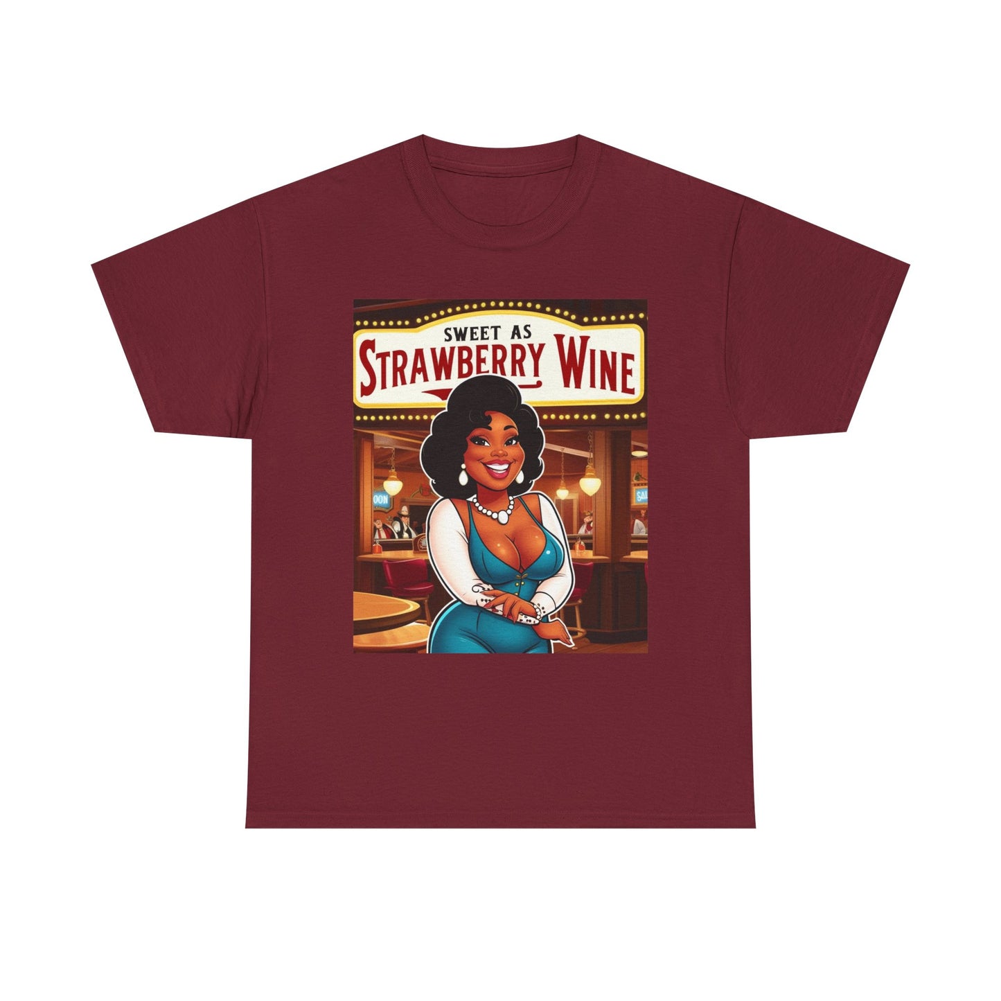 Sweet as Strawberry Wine Unisex Cotton Shirt