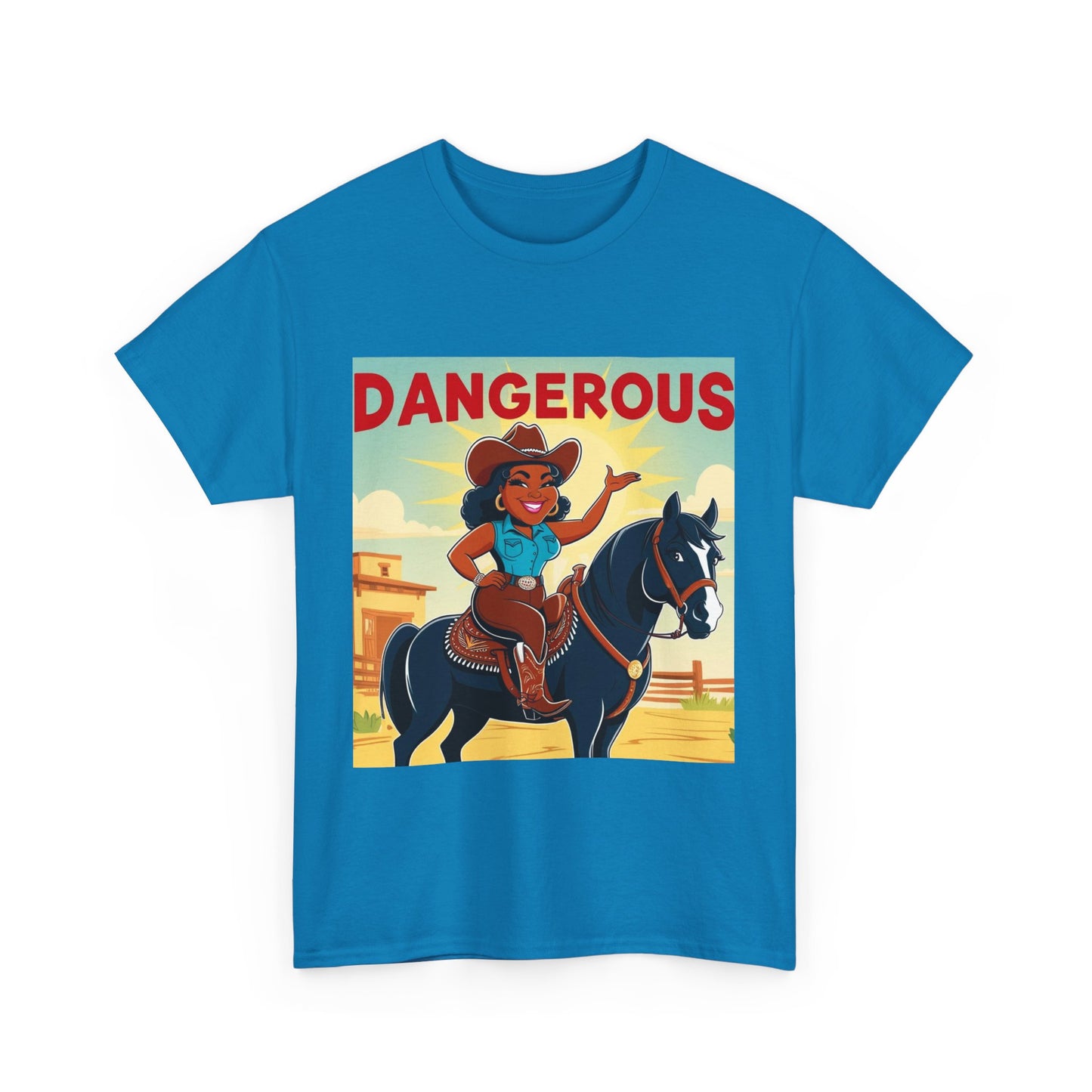 Dangerous Cowgirl 2-More Colors Unisex Cotton Tee