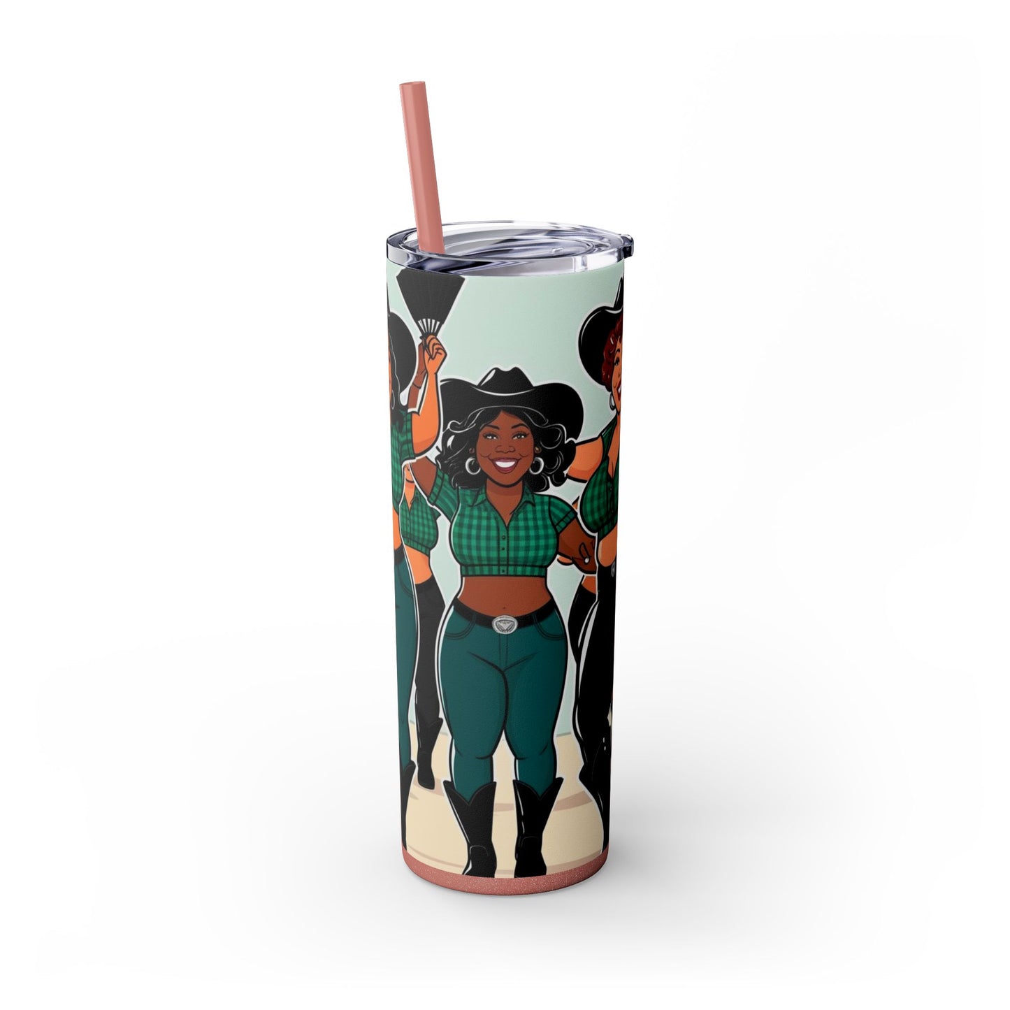 Group Dancers Skinny Tumbler 20oz with Straw