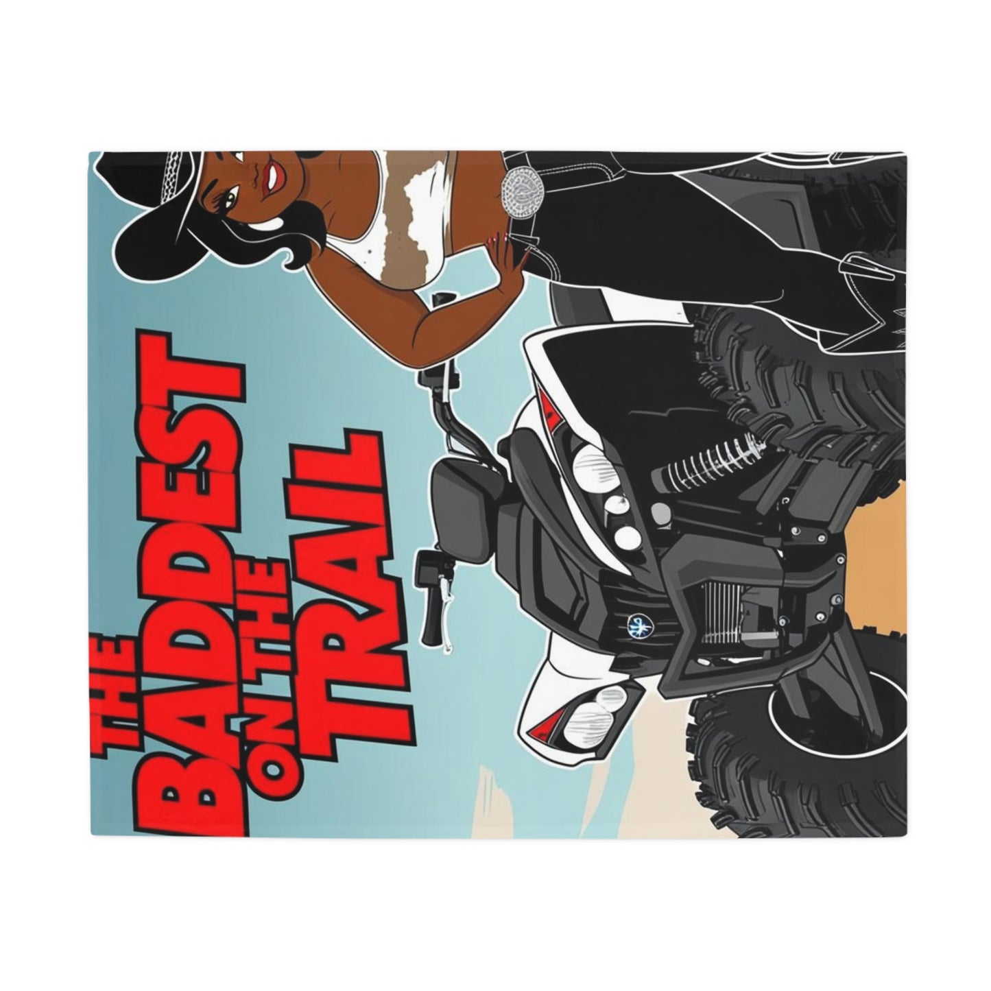 Baddest on the Trail Plush Fleece Blanket