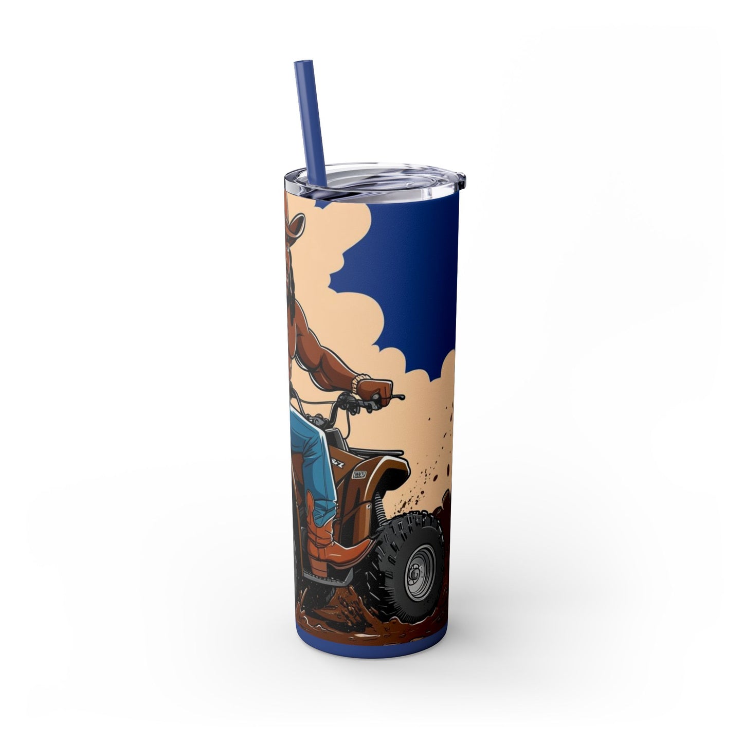 Sexy Locs Skinny Tumbler with Straw - 20oz