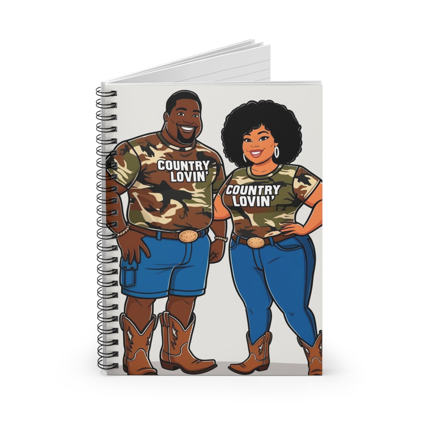 Country Lovin Spiral Notebook - Ruled Line