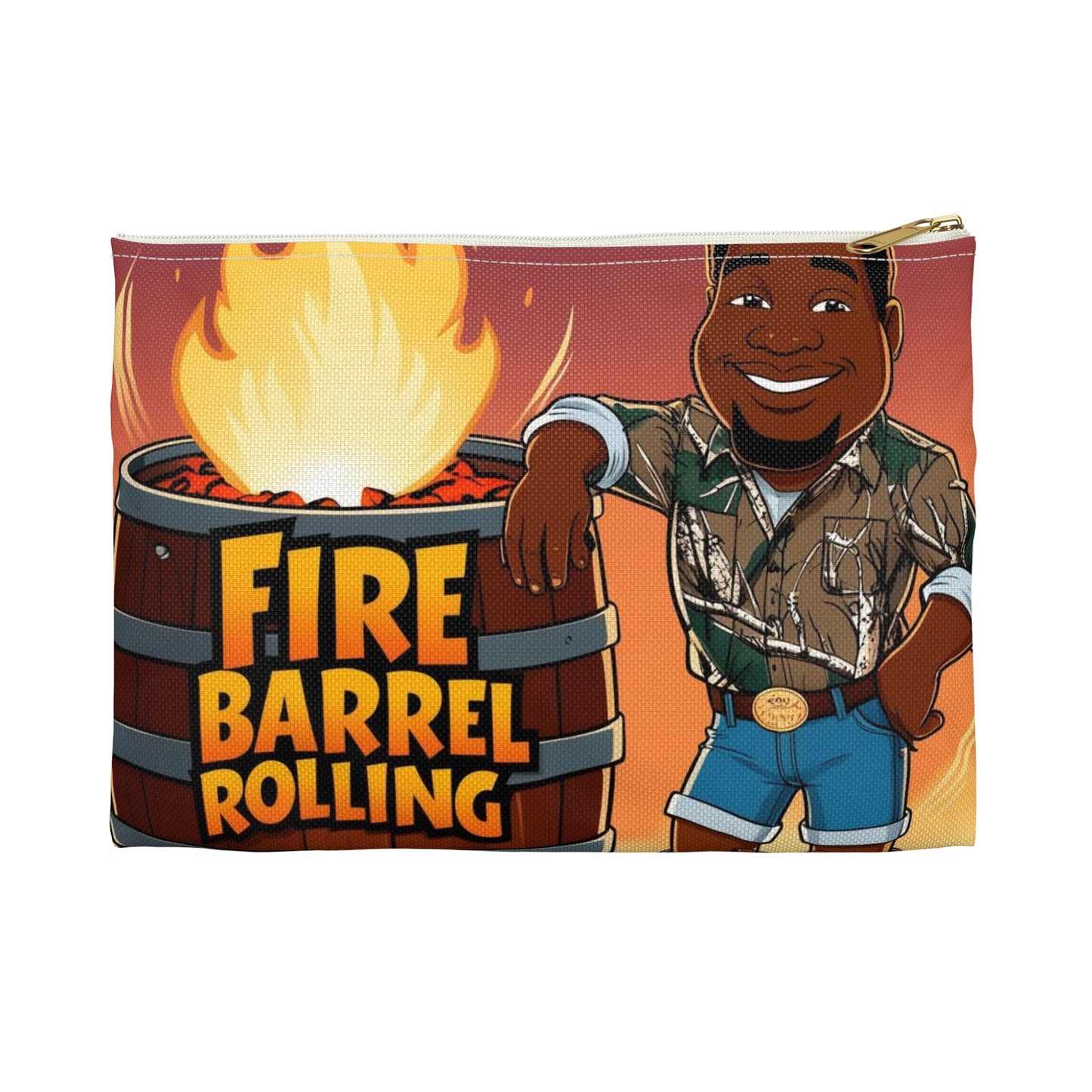 Fire Barrel Rolling Accessory Pouch