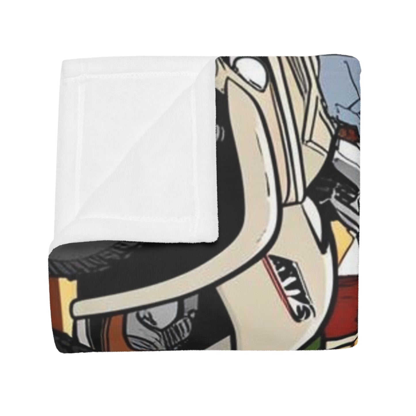 Retro Cowboy Adventure Plush Fleece Blanket