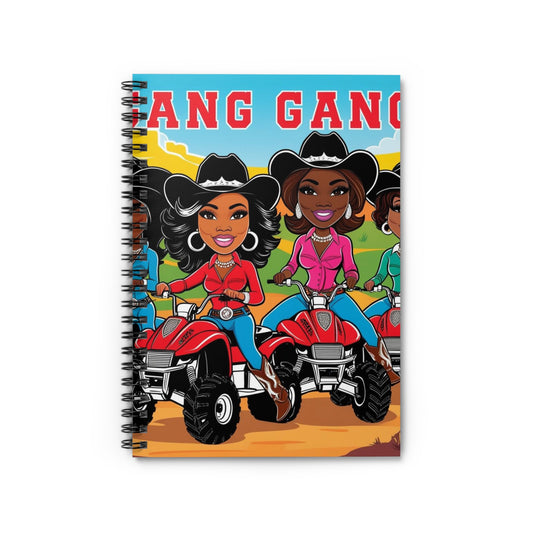 Cowgirl Gang Ruled Spiral Notebook