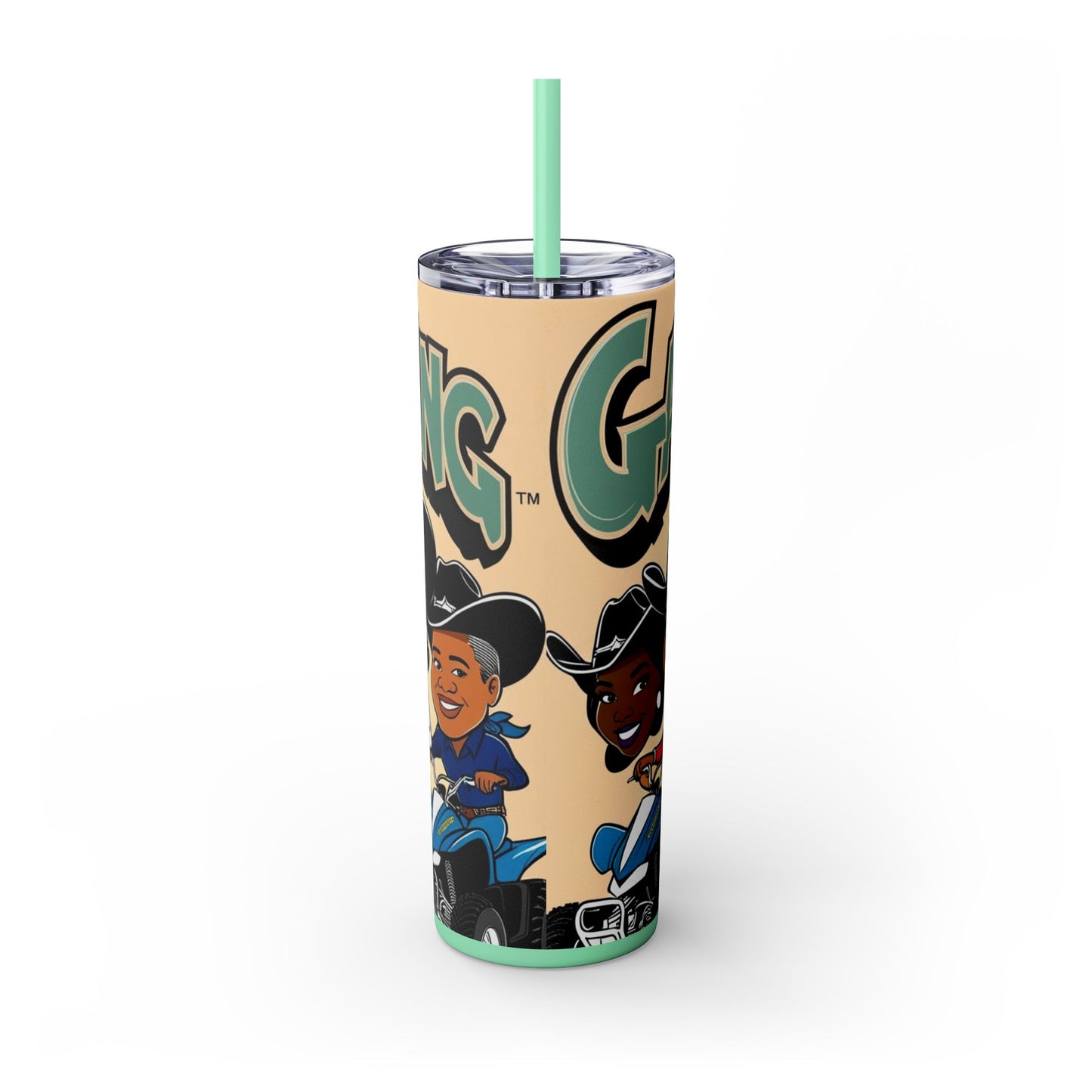 Mixed Group Skinny Tumbler with Straw - 20oz