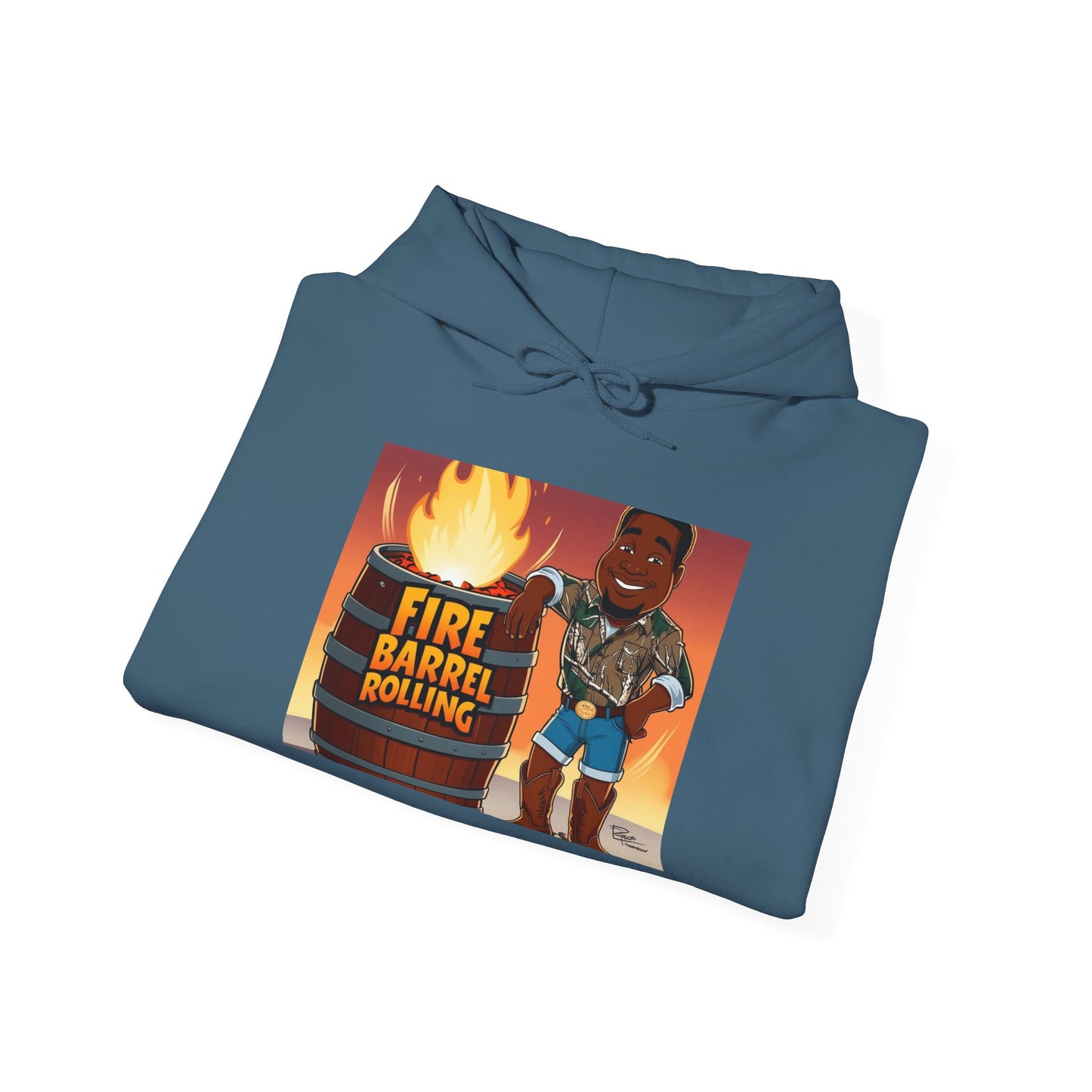 Fire Barrel Rolling Unisex Hoodie