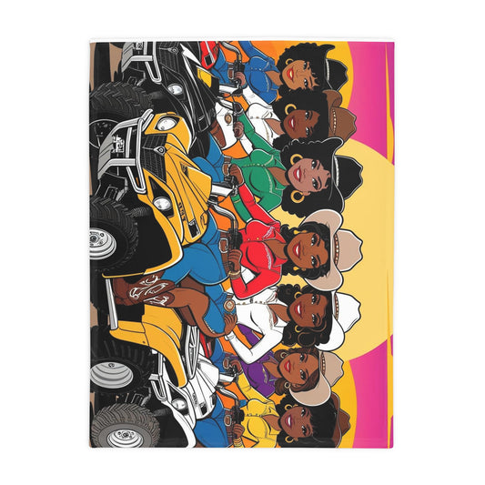 Bright Melanin Plush Fleece Blanket