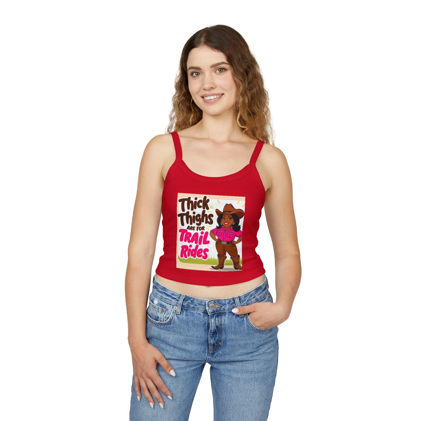 Bright Thick Thighs Women's Spaghetti Strap Tank Top