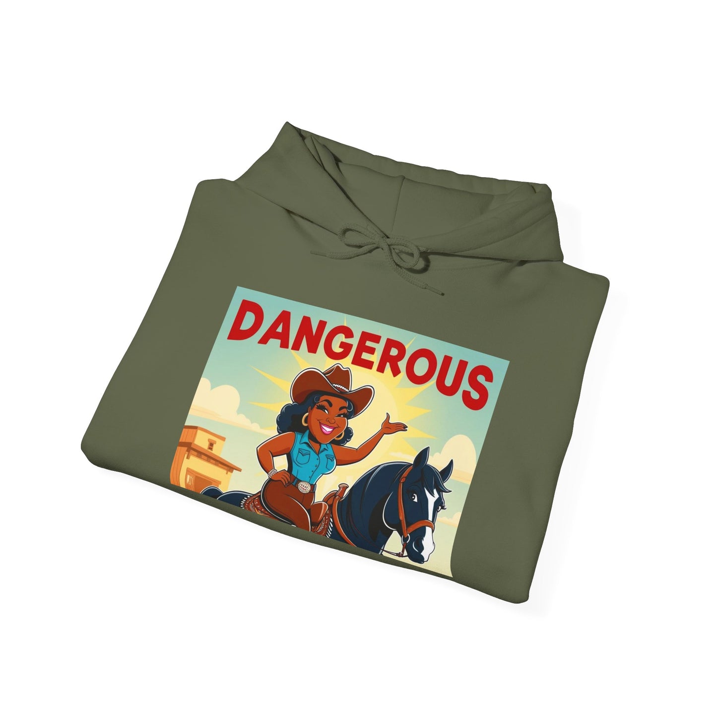 Dangerous Cowgirl Graphic Unisex Hoodie