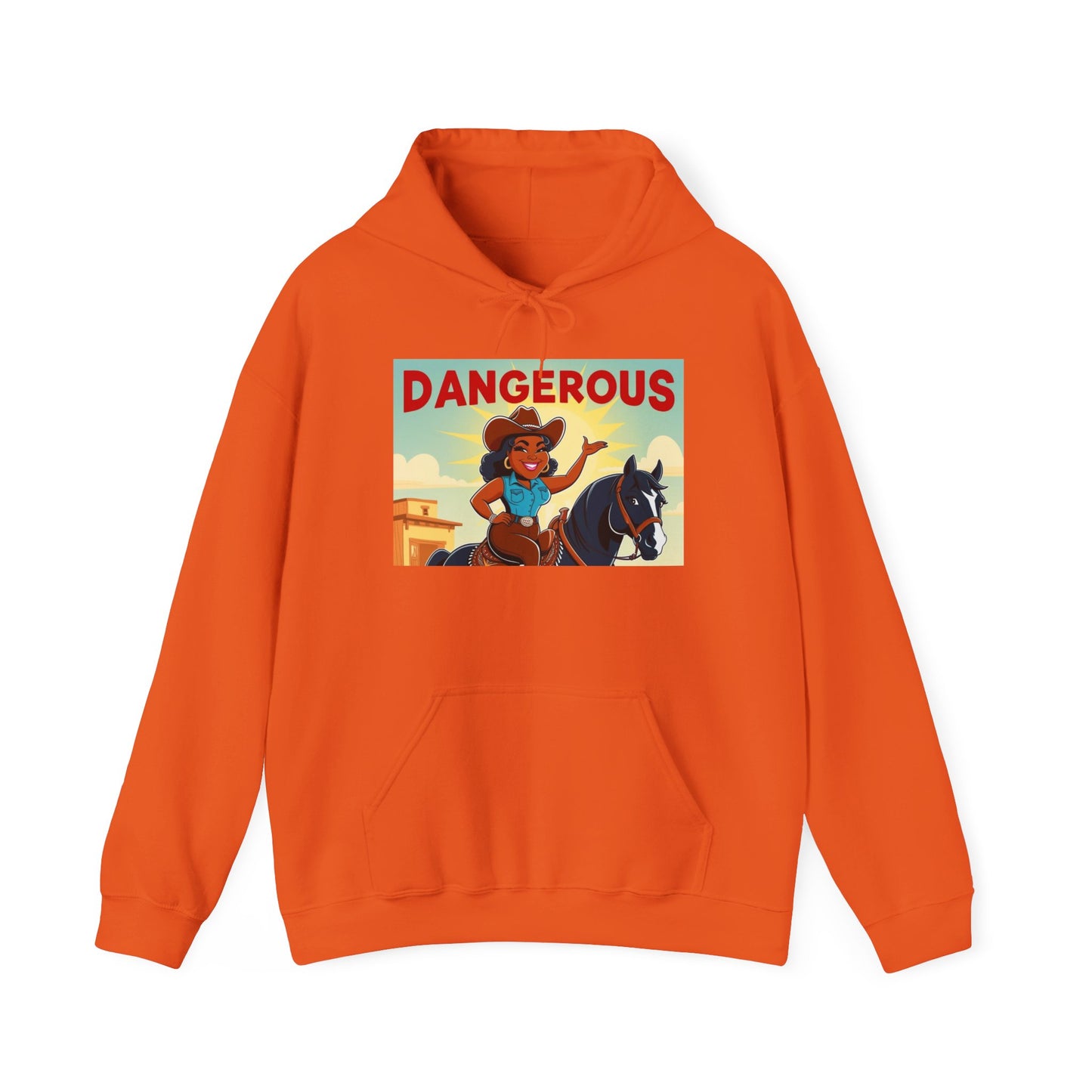 Dangerous Cowgirl Graphic Unisex Hoodie