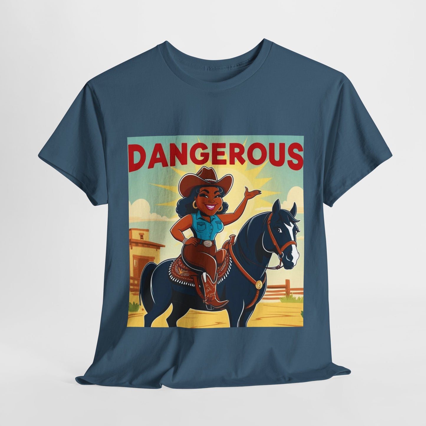 Dangerous Cowgirl 2-More Colors Unisex Cotton Tee