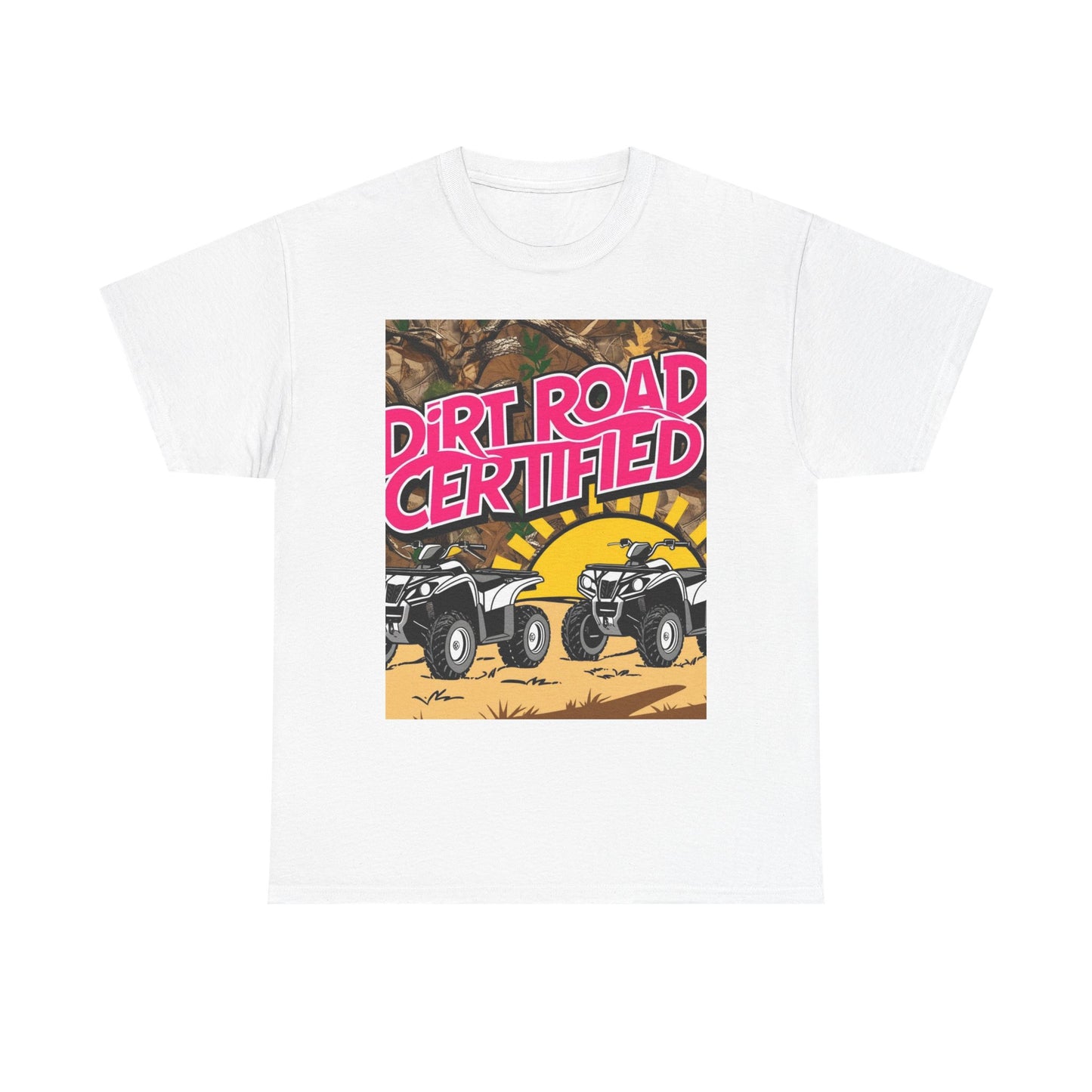 Dirt Road Certified Pink Unisex Cotton Tee