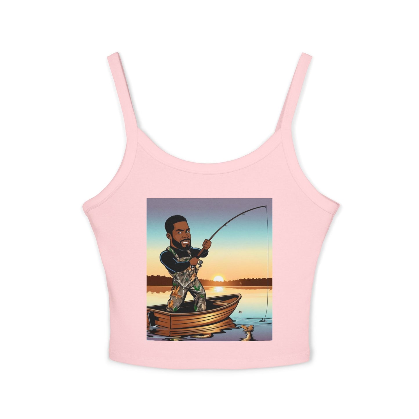 Handsome Fisherman Spaghetti Strap Tank Top