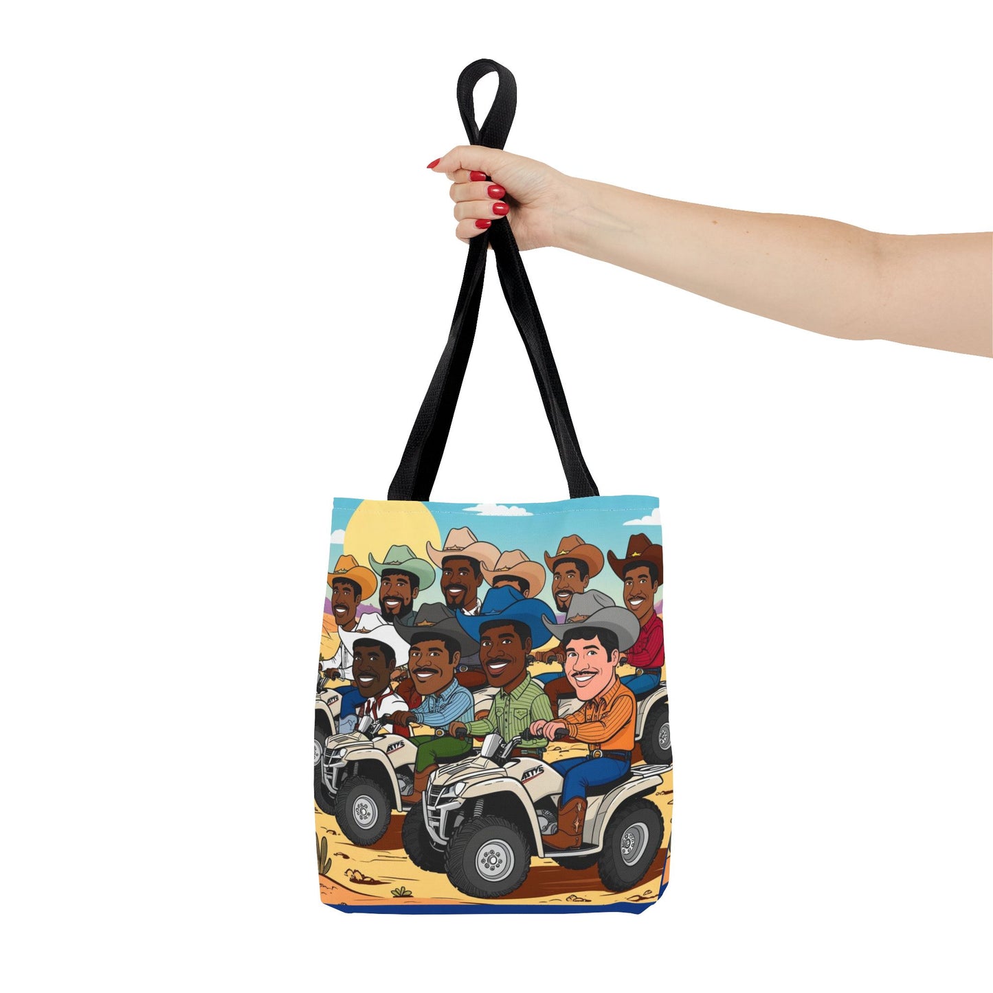Retro Cowboy Adventure Tote Bag