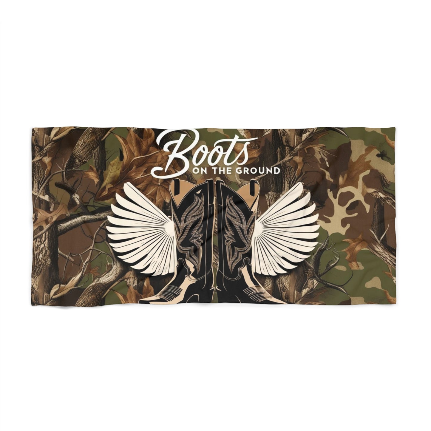 Boots On The Ground Beach Towel