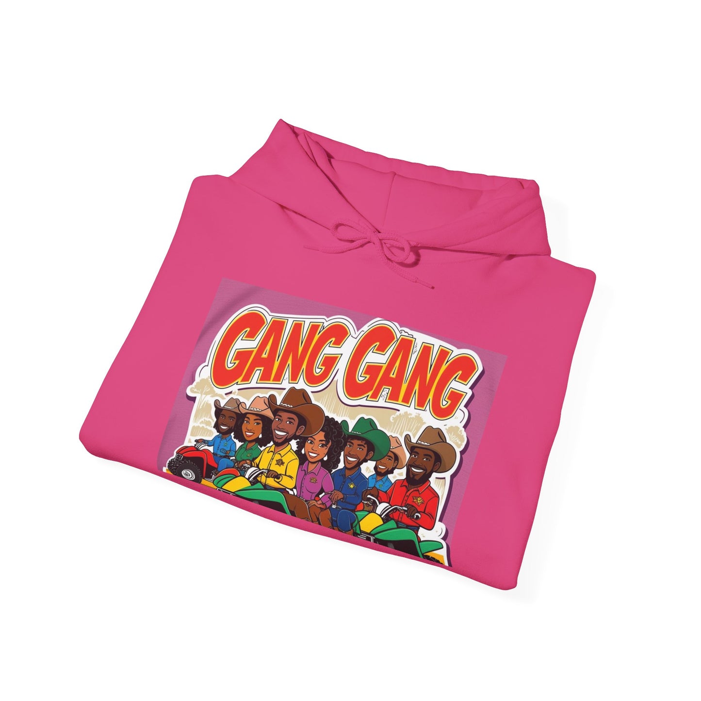 Group ATV Cartoon Graphic Hoodie