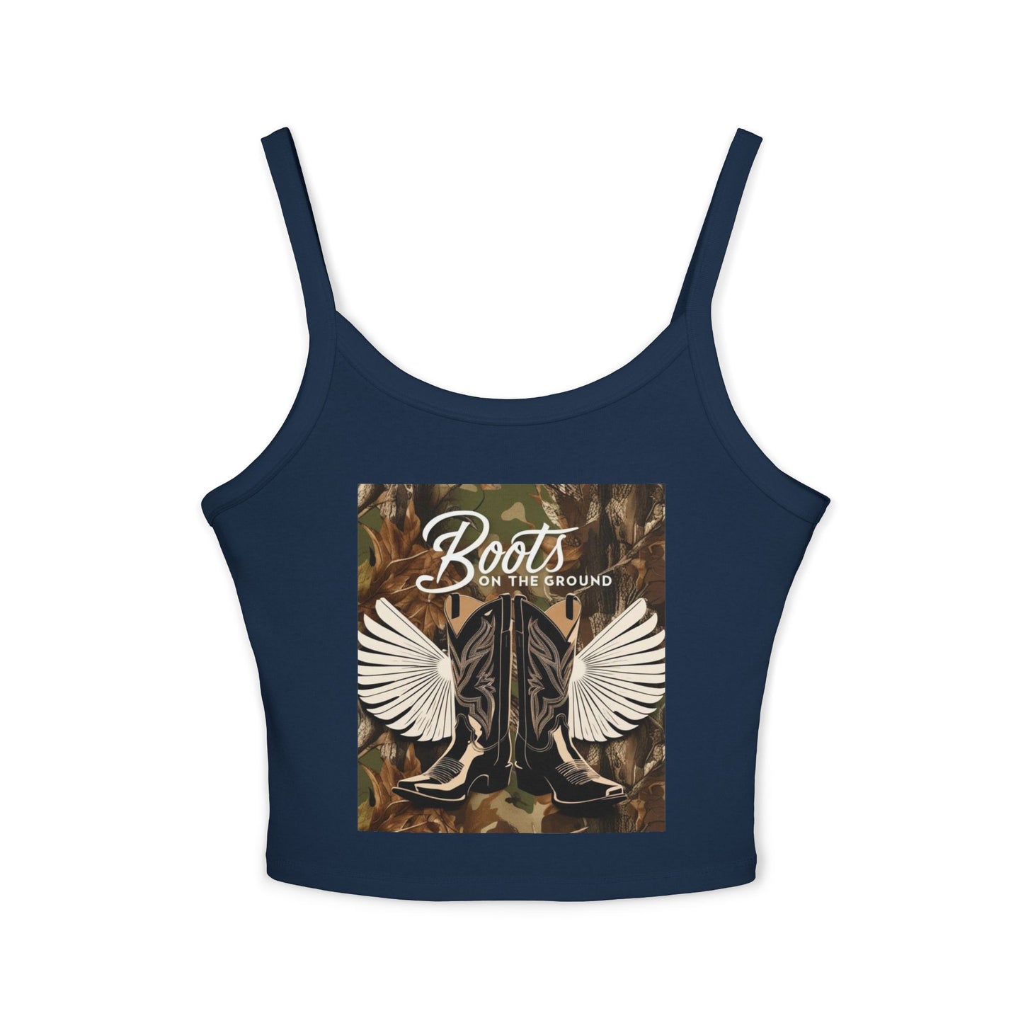 Boots On The Ground Women's Spaghetti Strap Tank Top