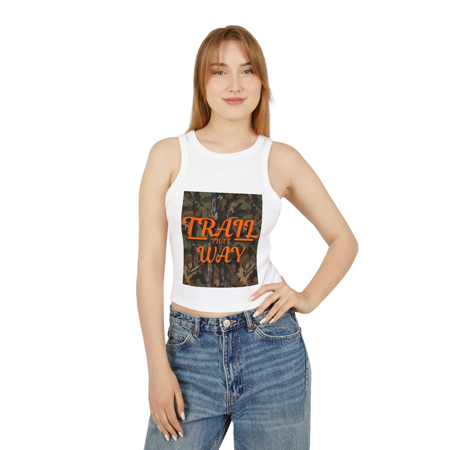 Trail That Way Women's Micro Rib Racer Tank Top