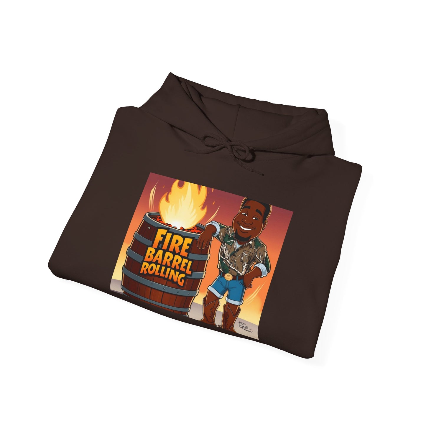 Fire Barrel Rolling Unisex Hoodie
