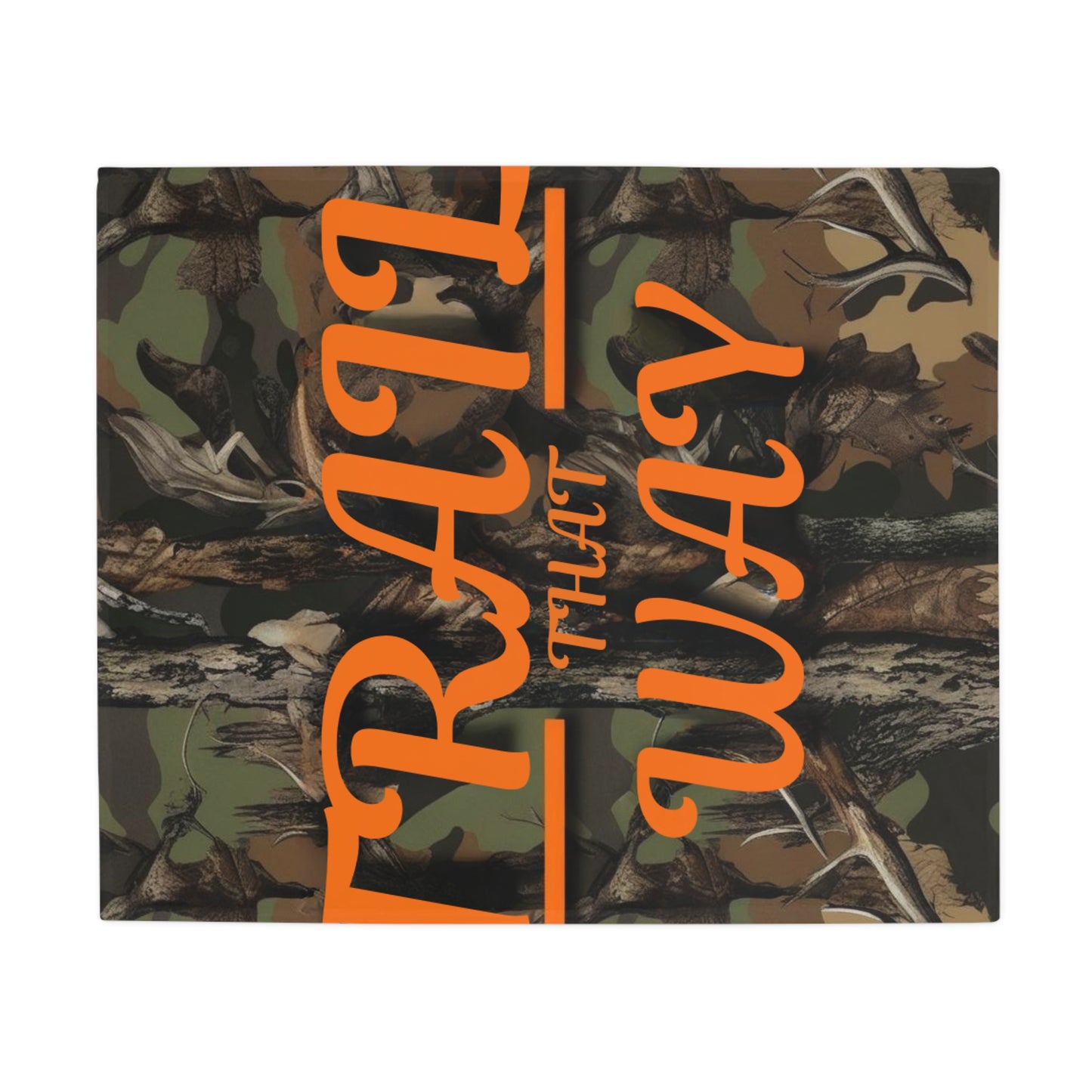 Trail That Way Plush Fleece Blanket