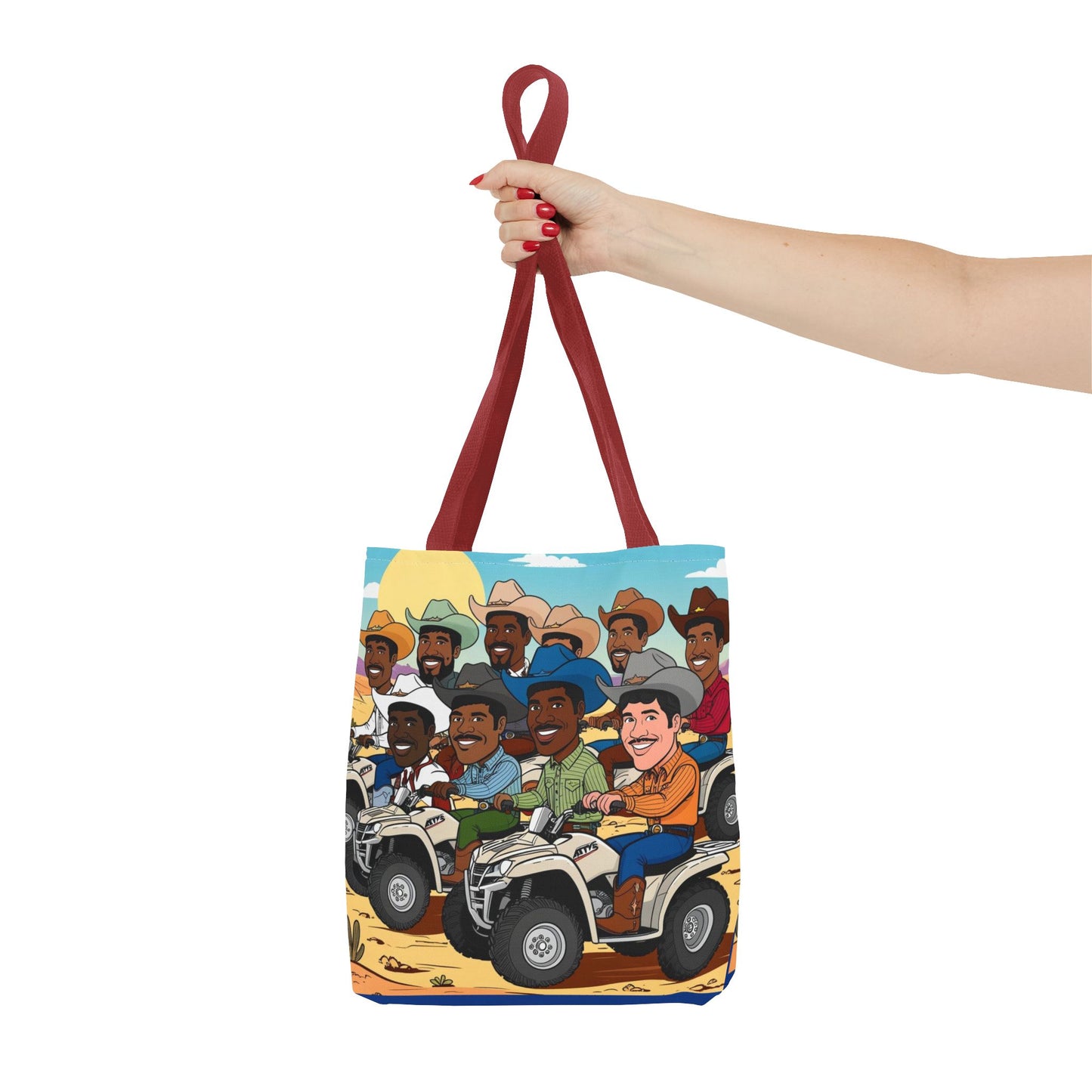 Retro Cowboy Adventure Tote Bag
