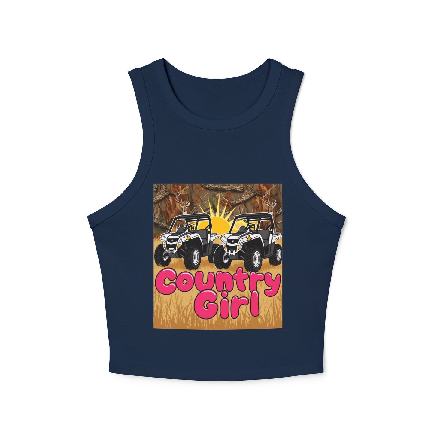 Country Girl Women's Micro Rib Racer Tank Top