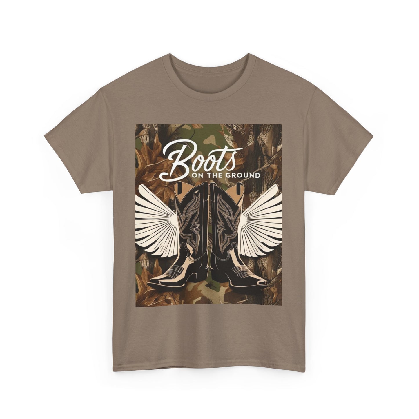 Boots On The Ground Unisex Cotton Tee