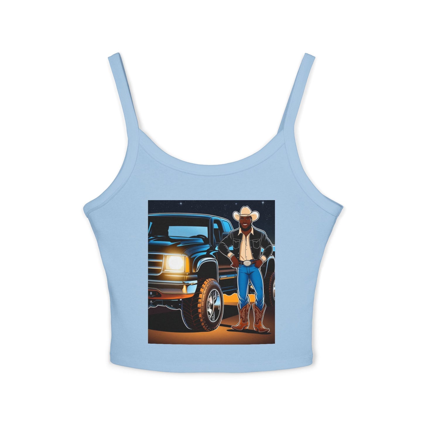 Don't Touch My Truck Spaghetti Strap Tank Top