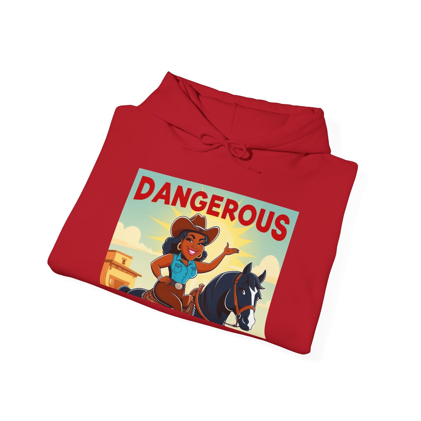 Dangerous Cowgirl Graphic Unisex Hoodie