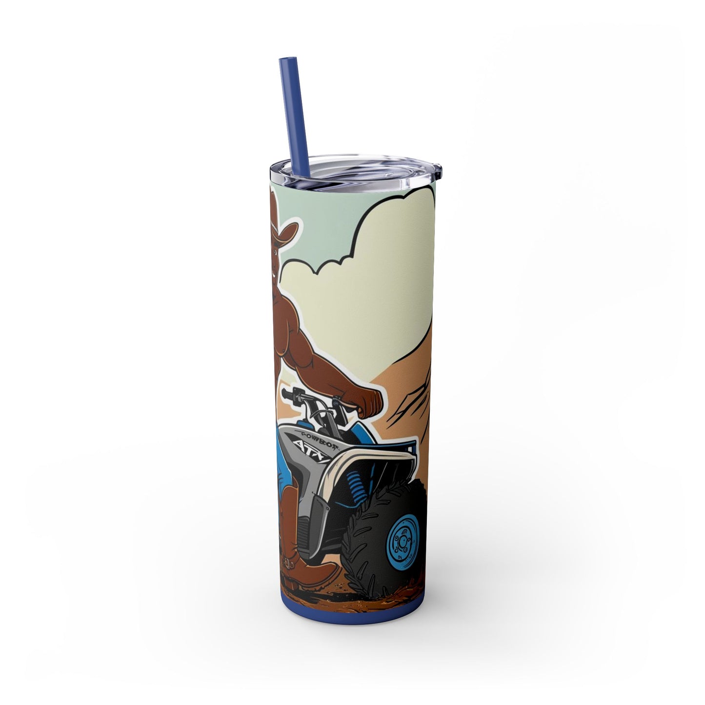 Big Cowboy Adventure Skinny Tumbler with Straw - 20oz