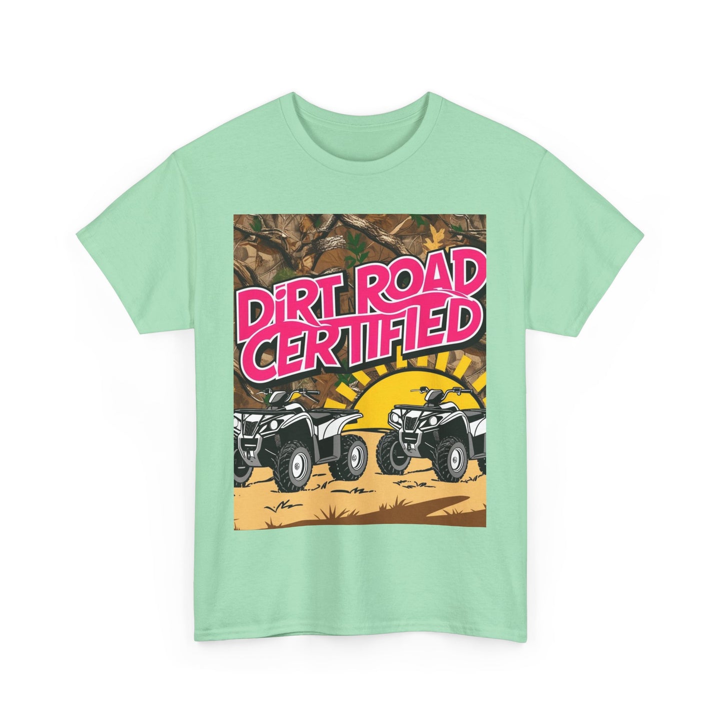 Dirt Road Certified Pink 2-More Colors Unisex Cotton Tee