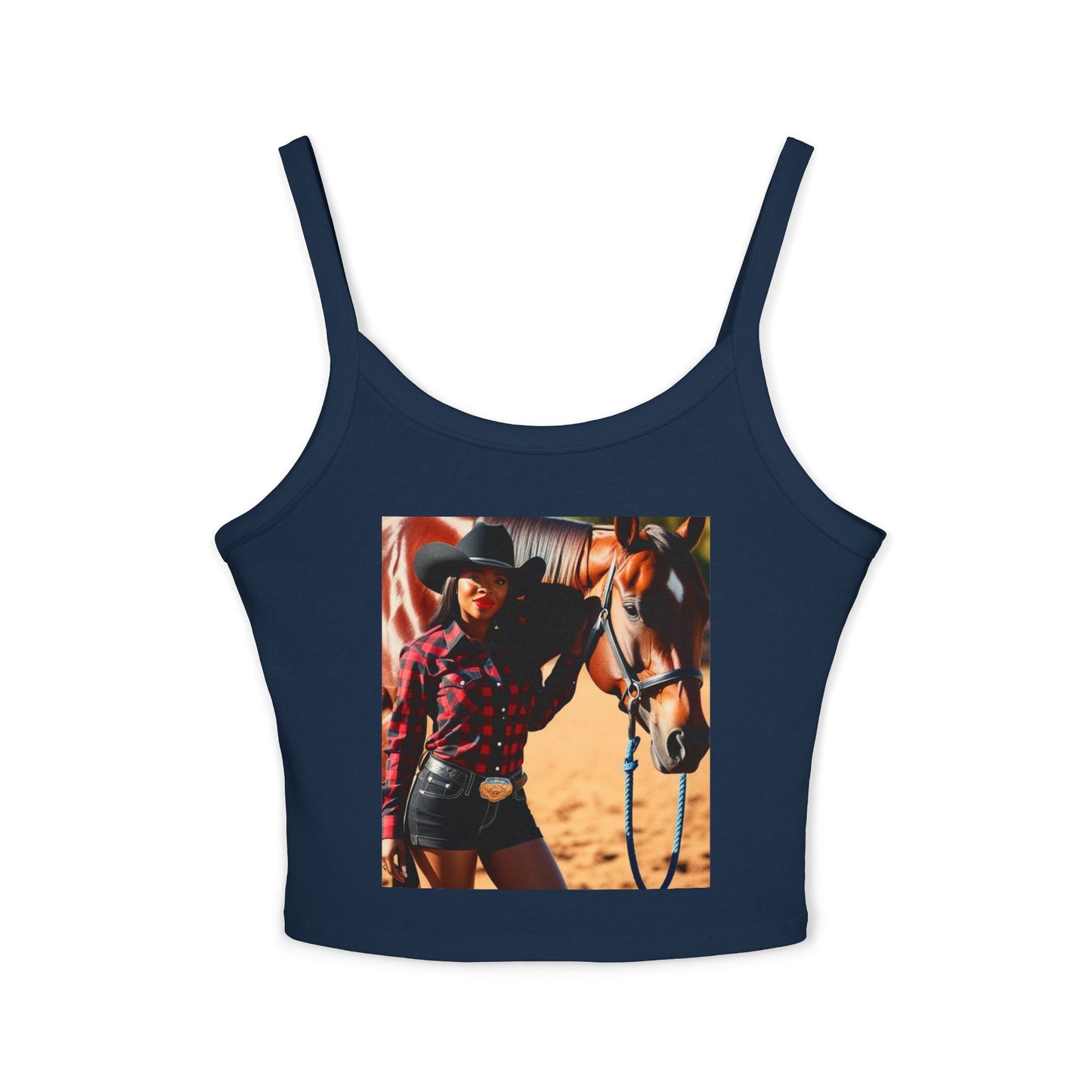 Black Beauty Spaghetti Strap Tank Top