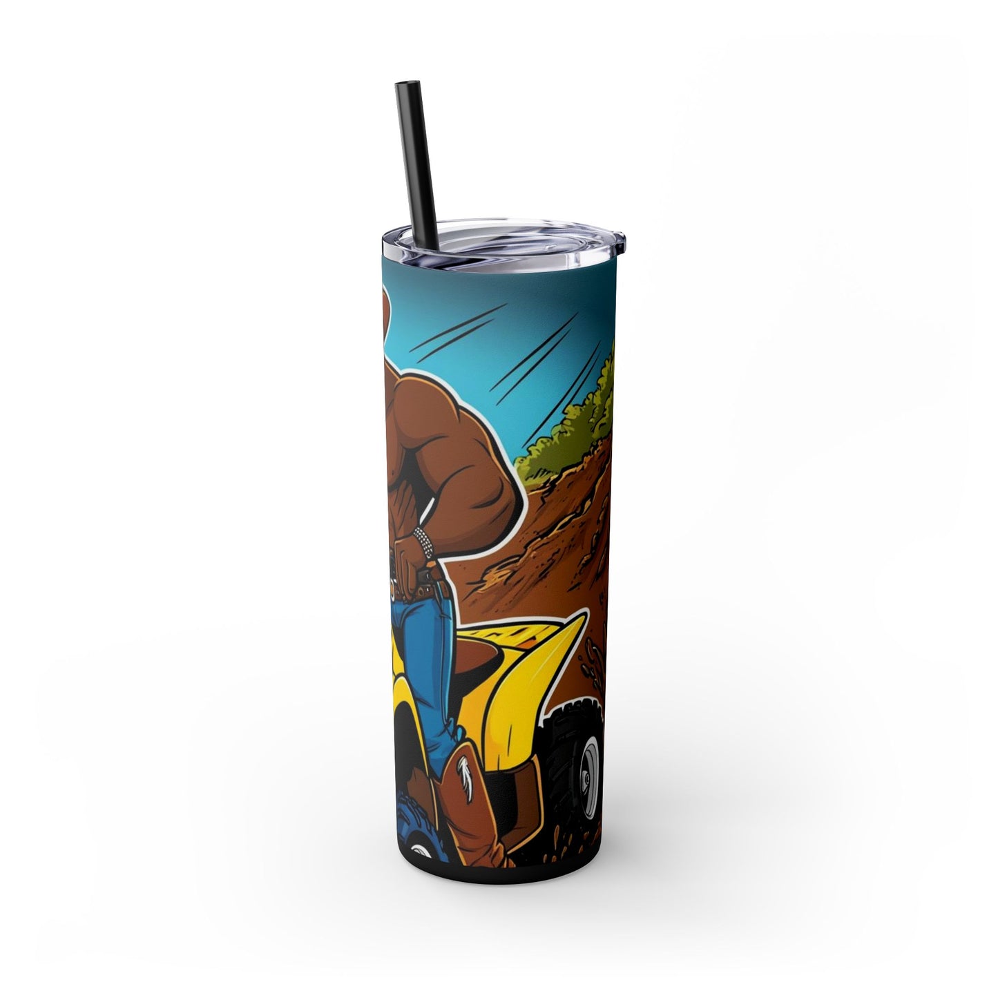 Big Boy Skinny Tumbler with Straw, 20oz