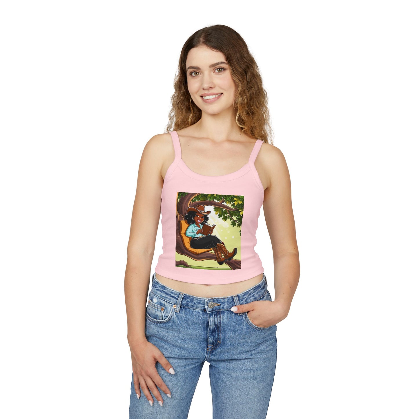 Country Nerdin' Spaghetti Strap Tank Top