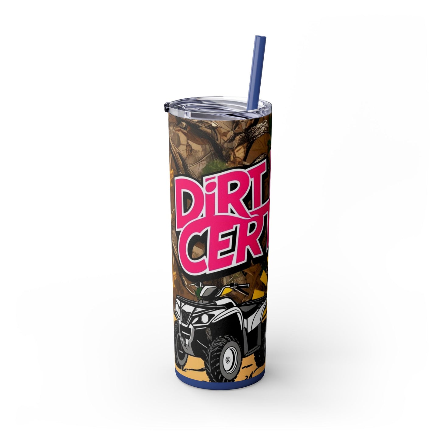 Dirt Road Certified Pink Skinny Tumbler with Straw - 20oz