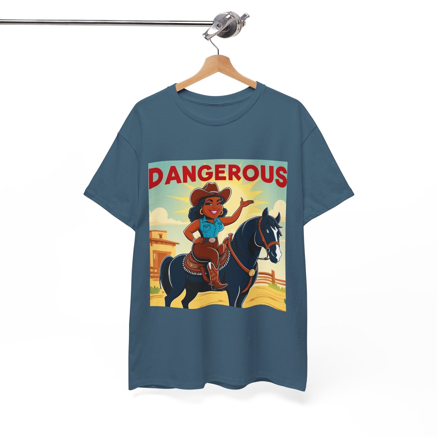 Dangerous Cowgirl 2-More Colors Unisex Cotton Tee