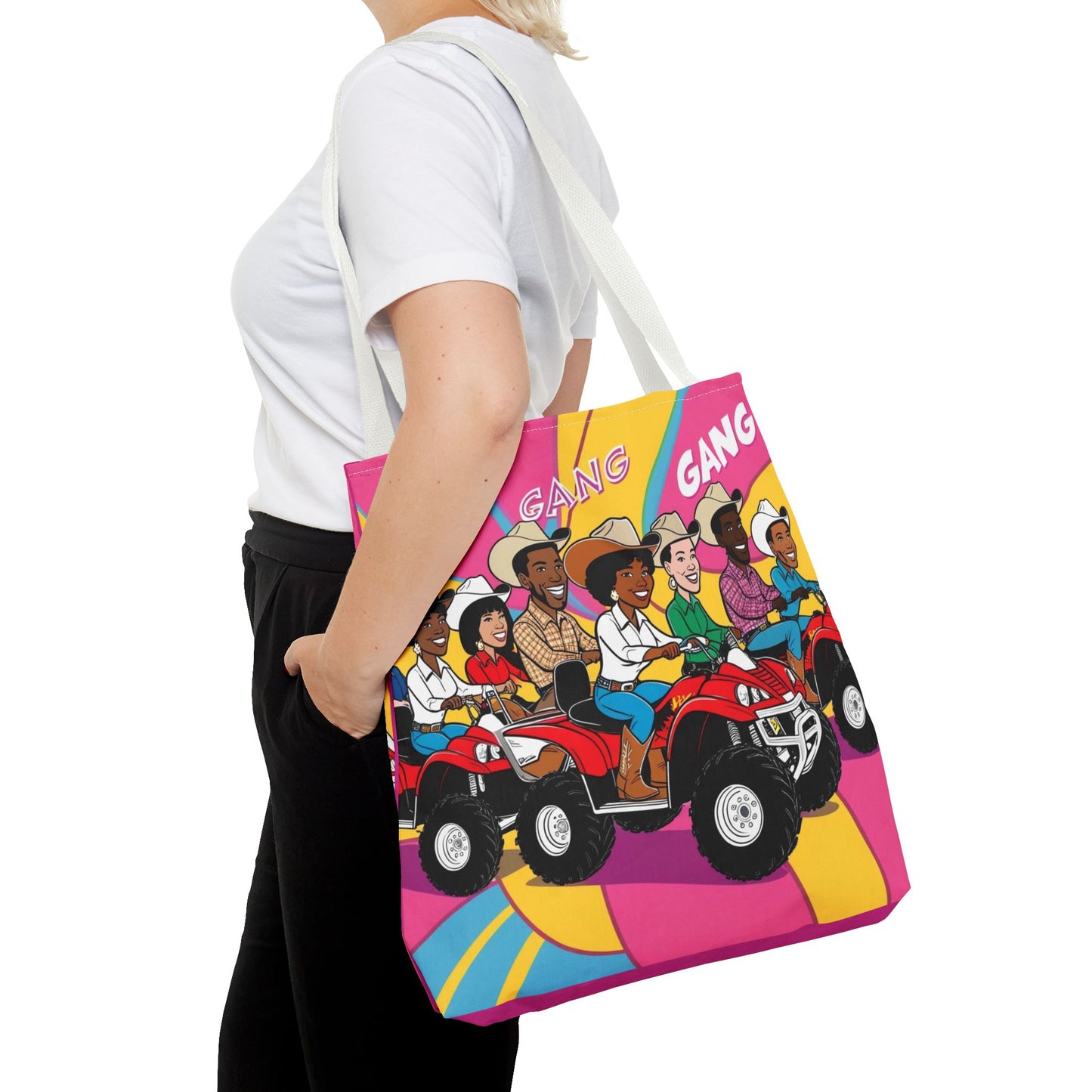 Retro Quad Gang Tote Bag