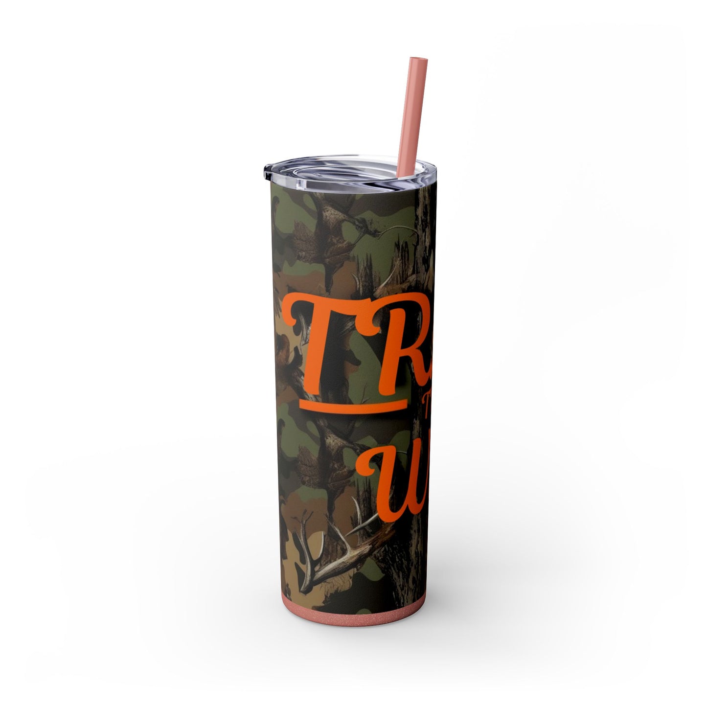 Trail That Way Skinny Tumbler with Straw, 20oz