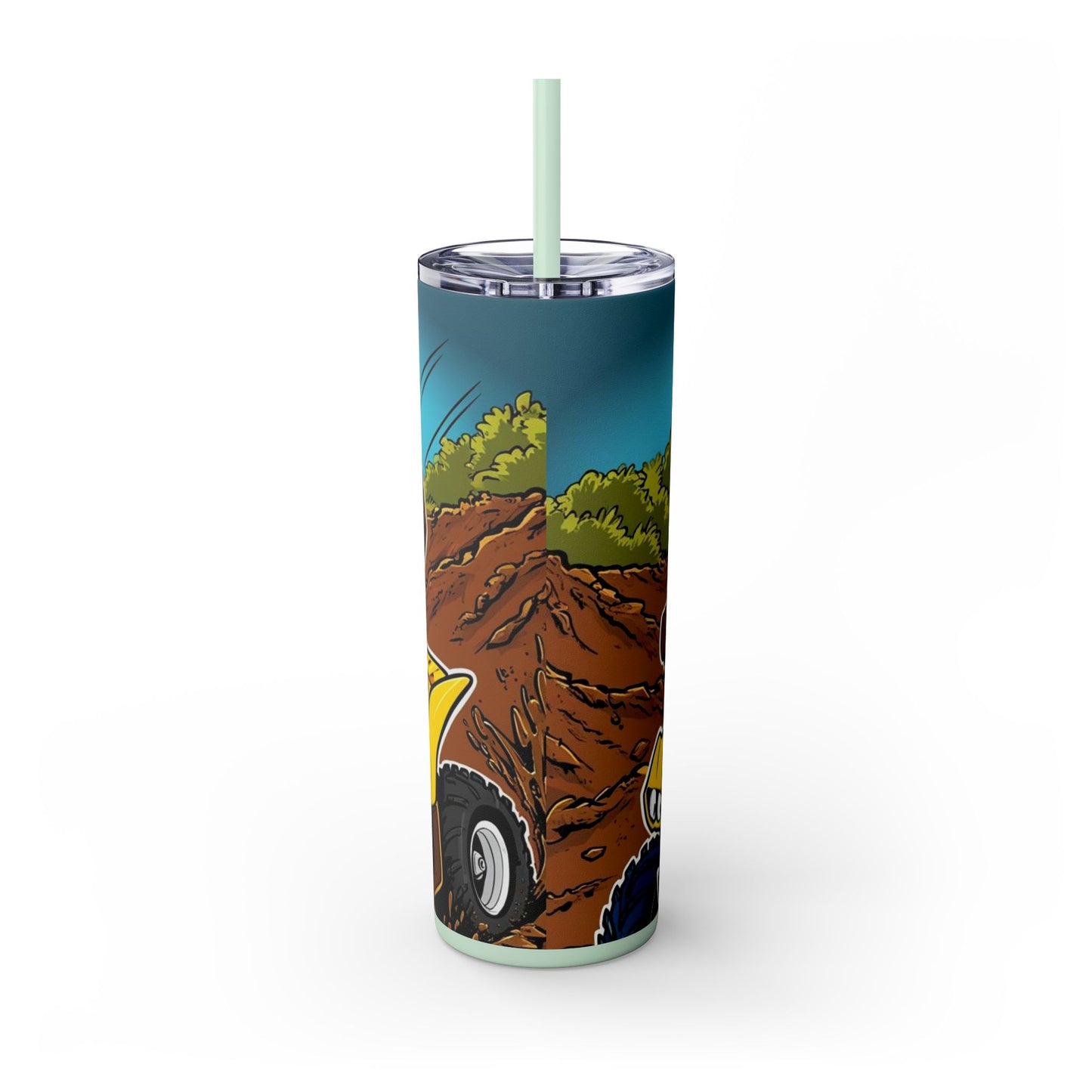 Big Boy Skinny Tumbler with Straw, 20oz
