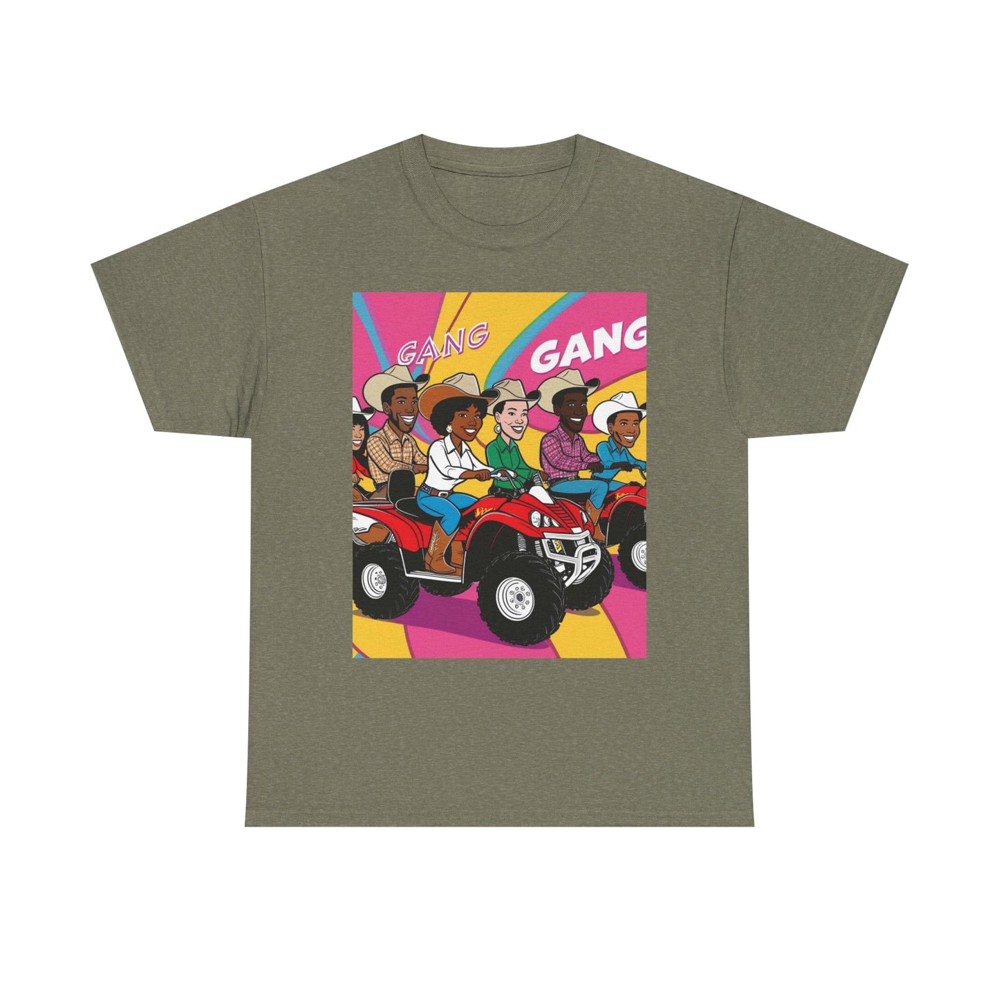 Retro Quad Gang Unisex Cotton Tee