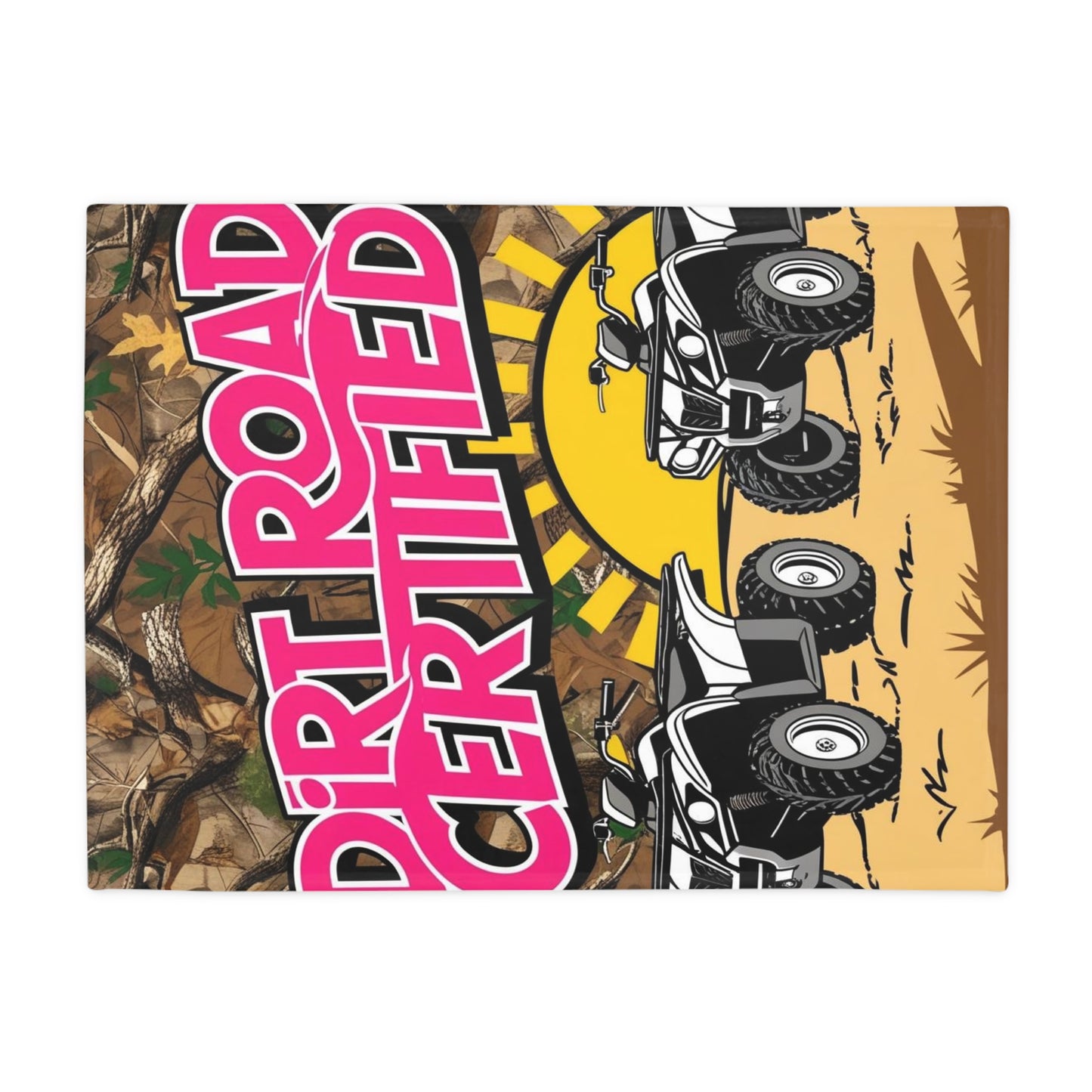 Dirt Road Certified Pink Plush Fleece Blanket