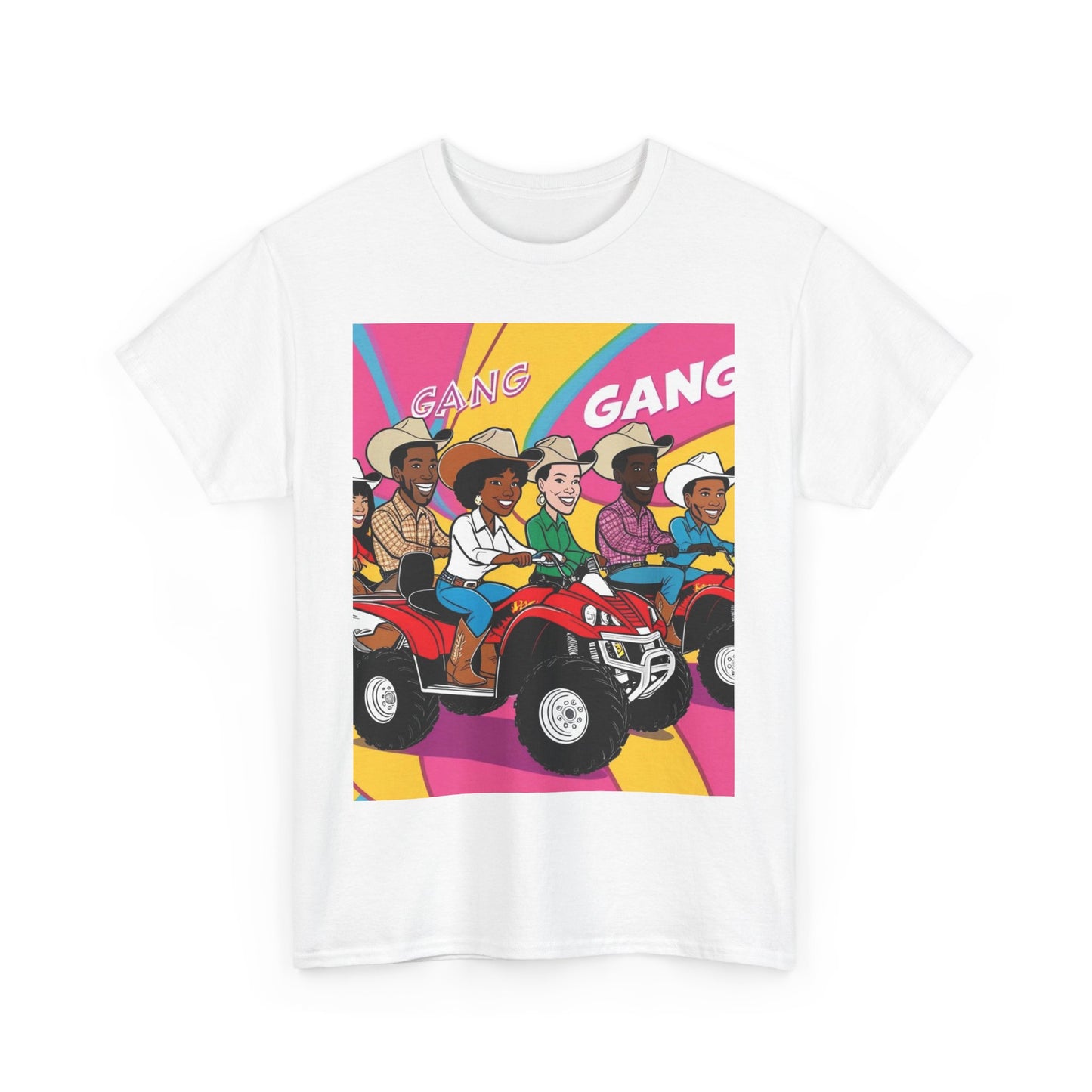 Retro Quad Gang Unisex Cotton Tee