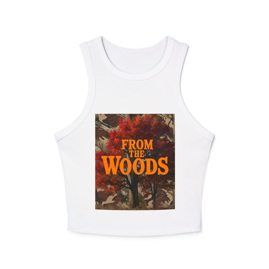 From The Woods Women's Micro Rib Racer Tank Top
