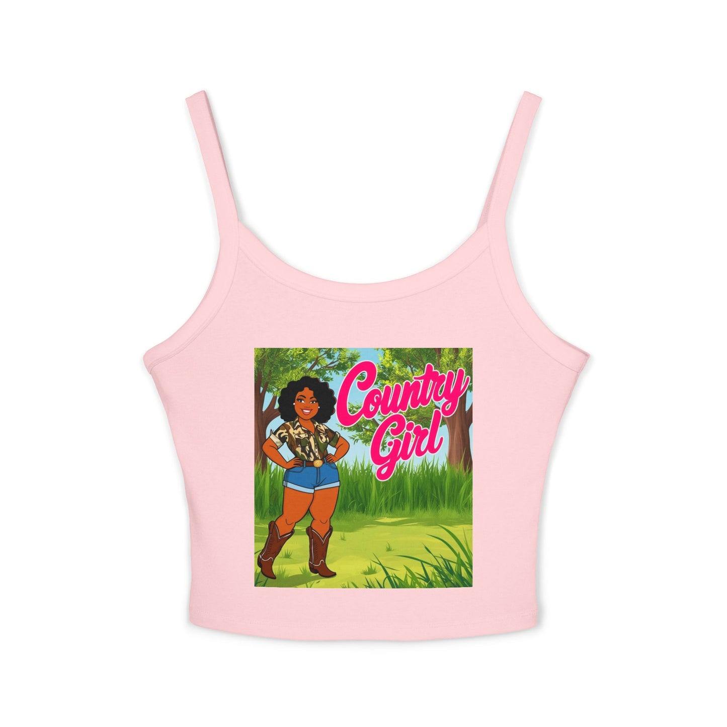 Country Girl Women's Spaghetti Strap Tank Top