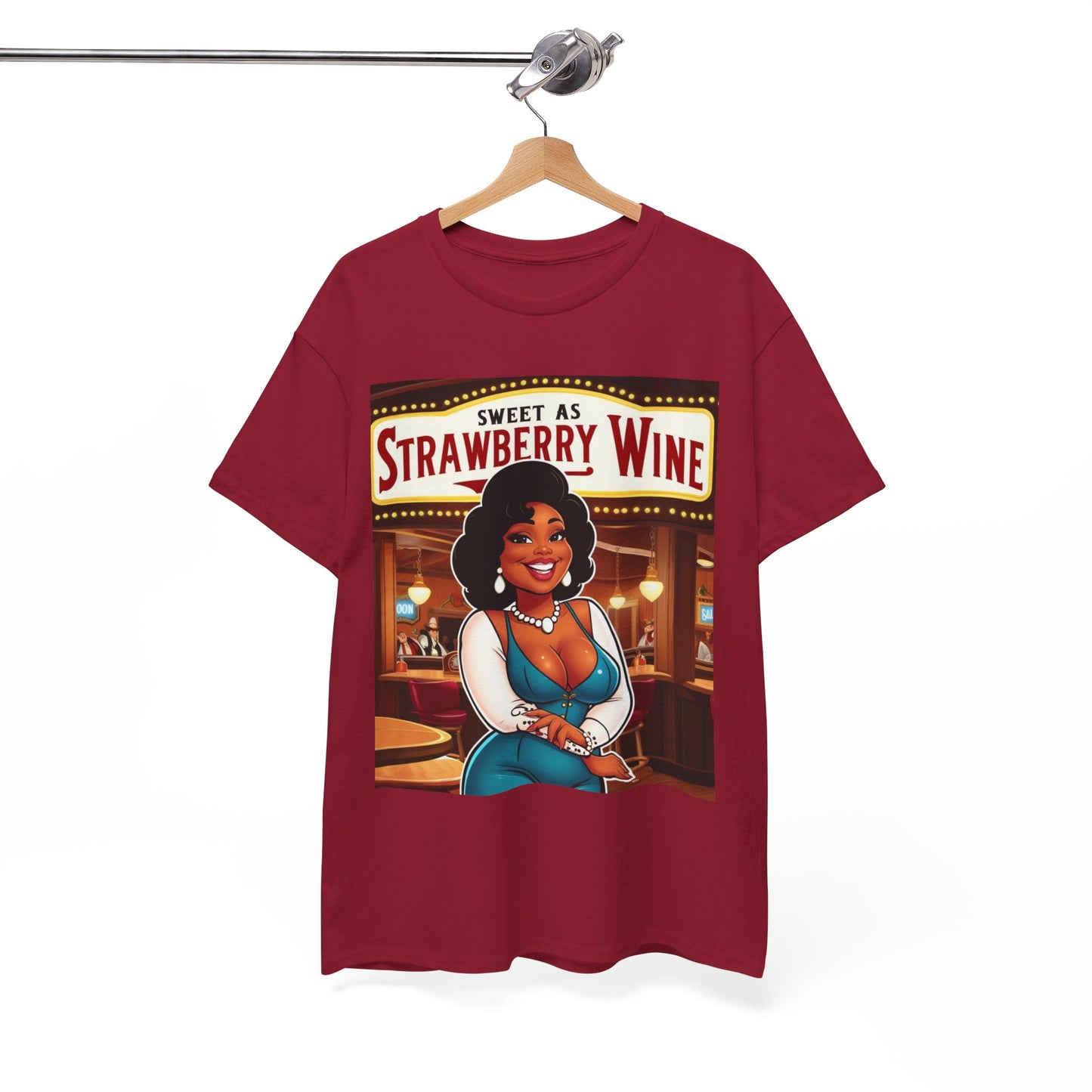 Sweet as Strawberry Wine Unisex Cotton Shirt